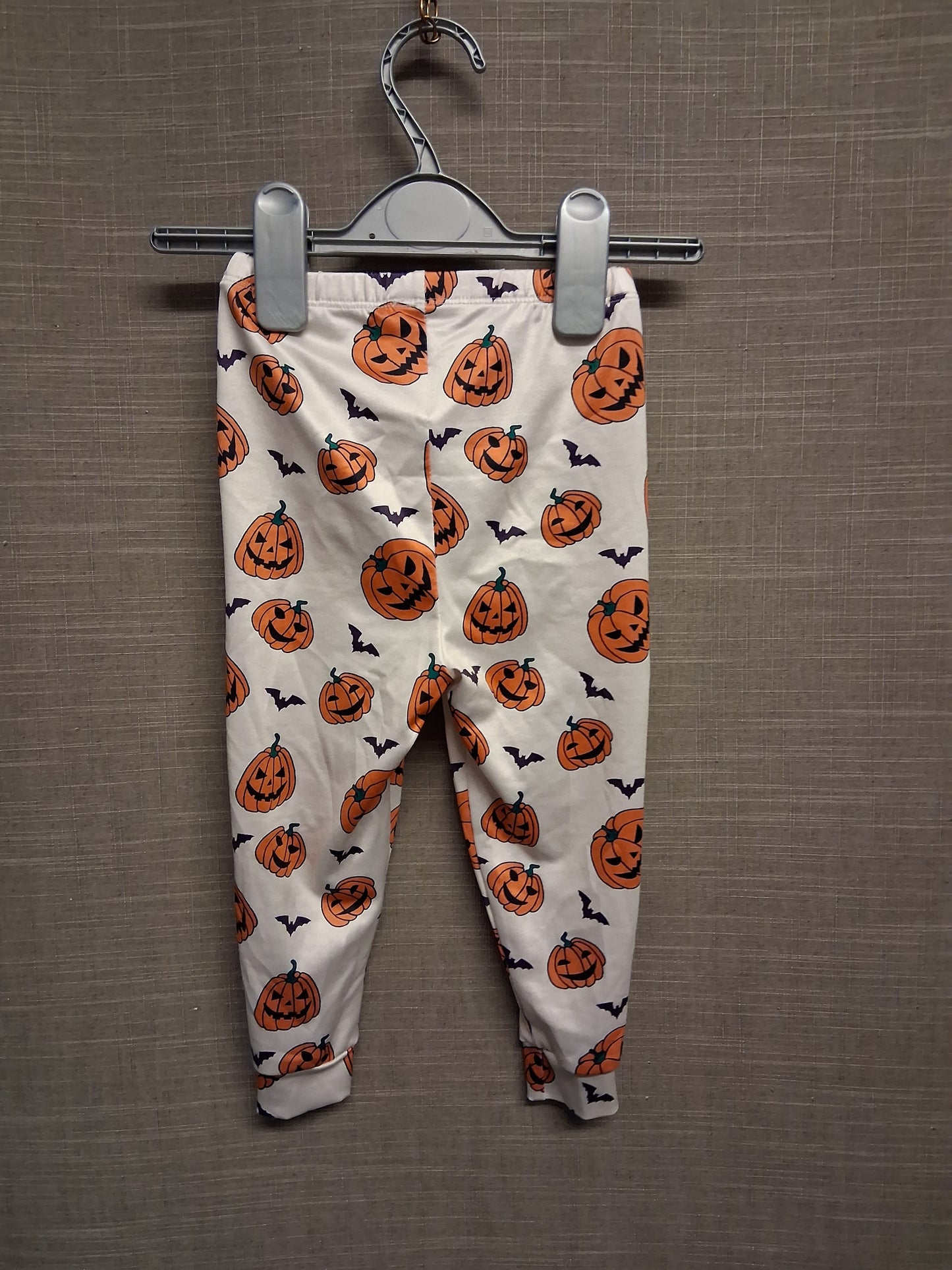 Shein Boys Halloween Pumpkin White Joggers Age 18-24 Months