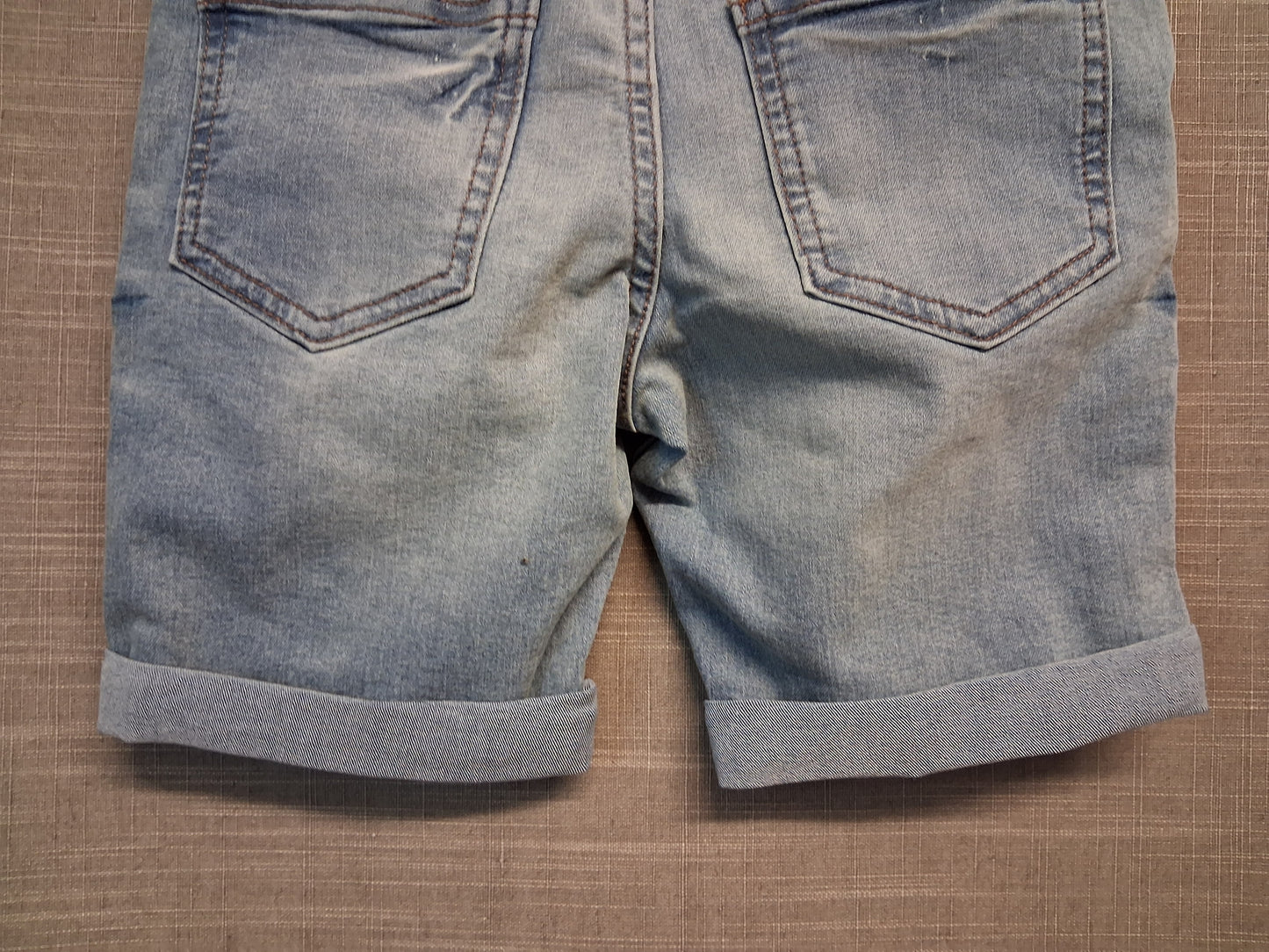 Next Boys Blue Denim Shorts Jorts Age 6 Years Adjustable Waist