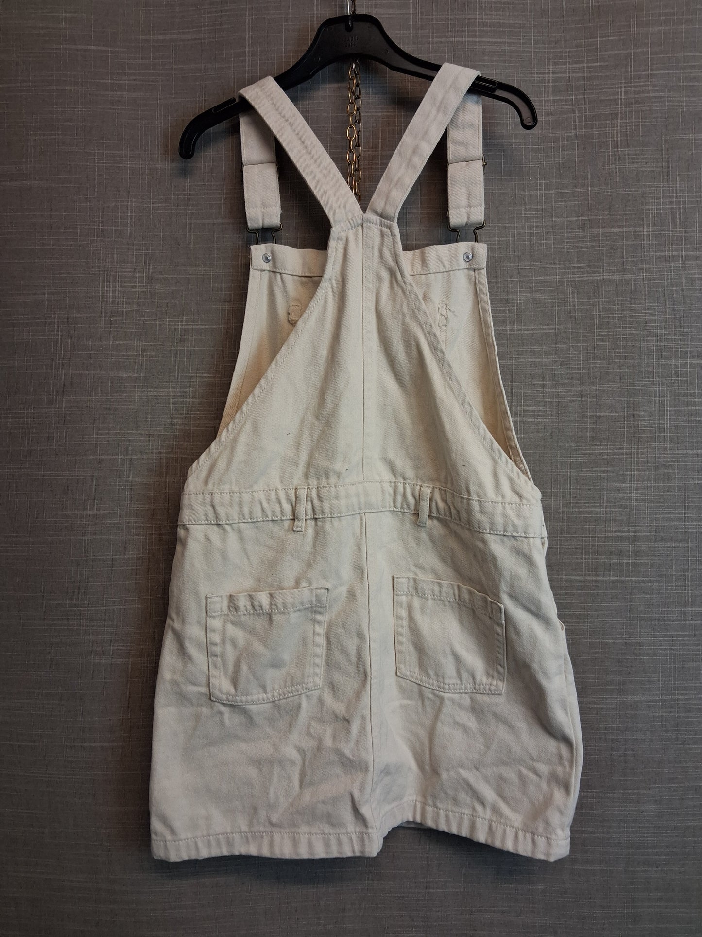 Next Girls Cream Denim Pinafore Dress Age 11 Years New