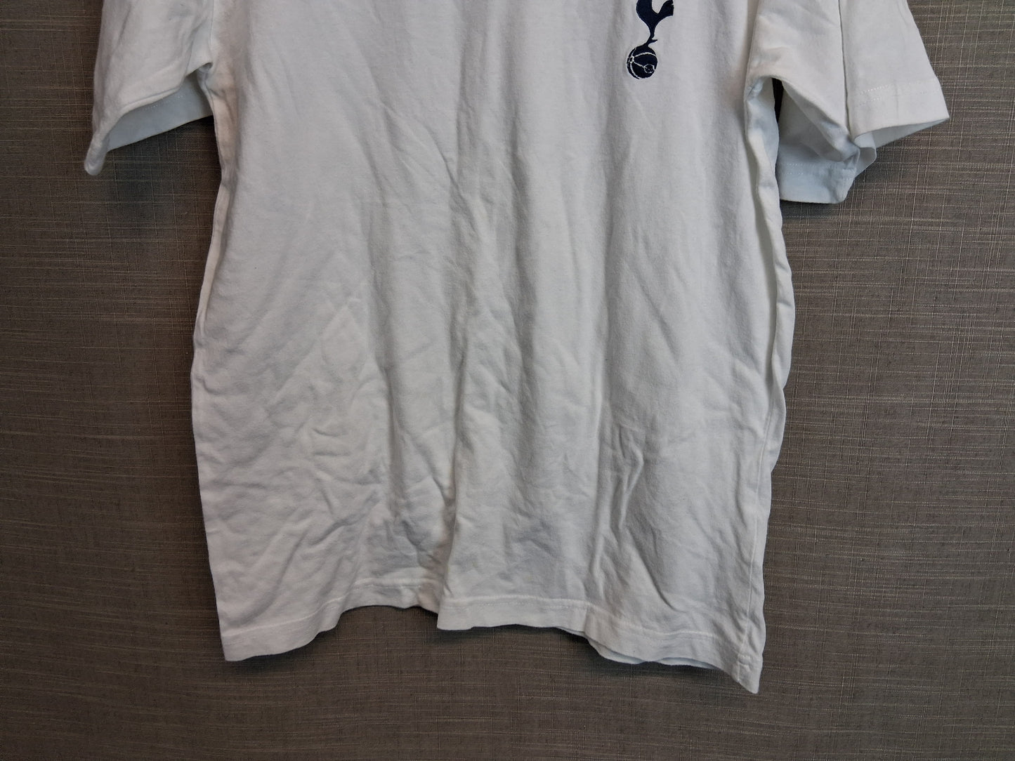 Tottenham Hotspur Boys White T-Shirt Short Sleeve Age 13-14 Years