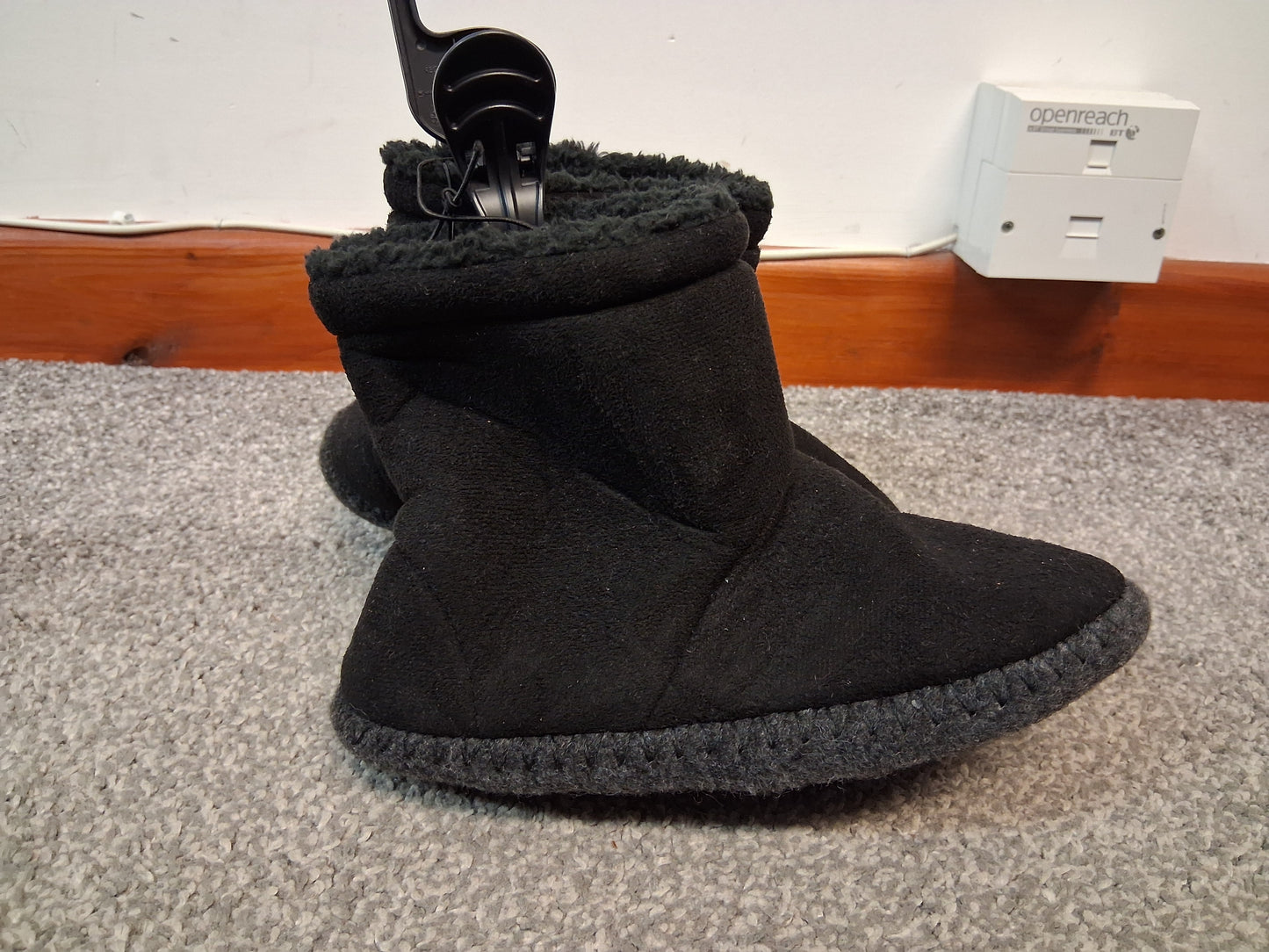 TU Black Girls Slipper Boots Size 12/13 New