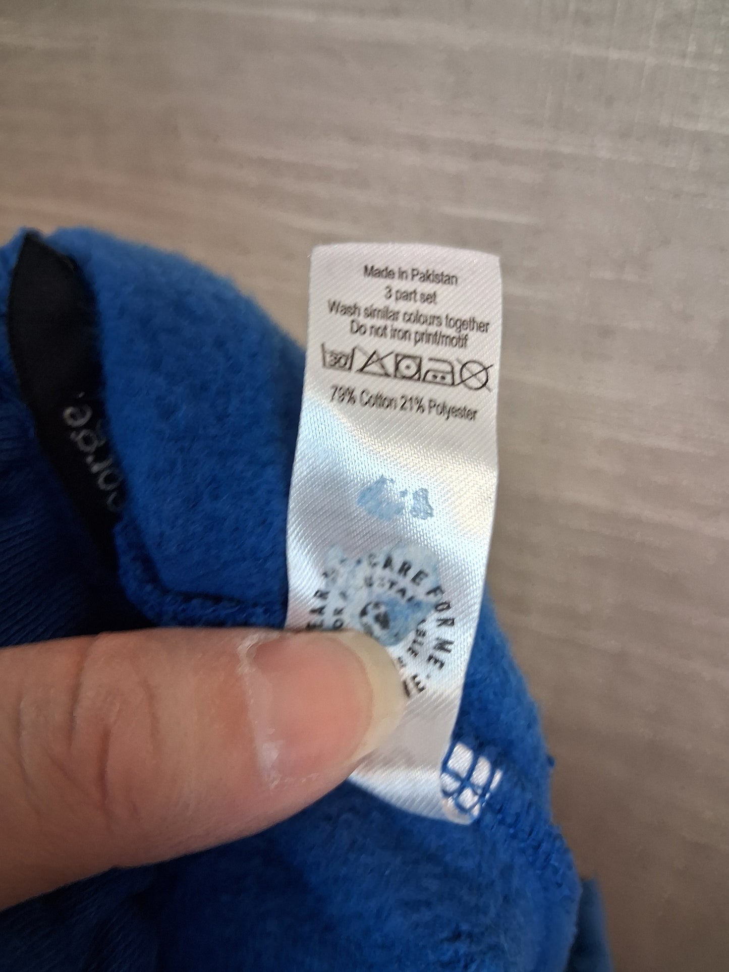 George Boys Blue Jersey Shorts Age 9-10 Years