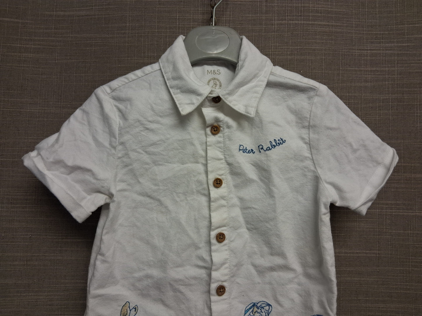 Marks & Spencer Peter Rabbit 2 Piece Outfit Short Sleeve Shirt & Shorts Age 2-3 Years