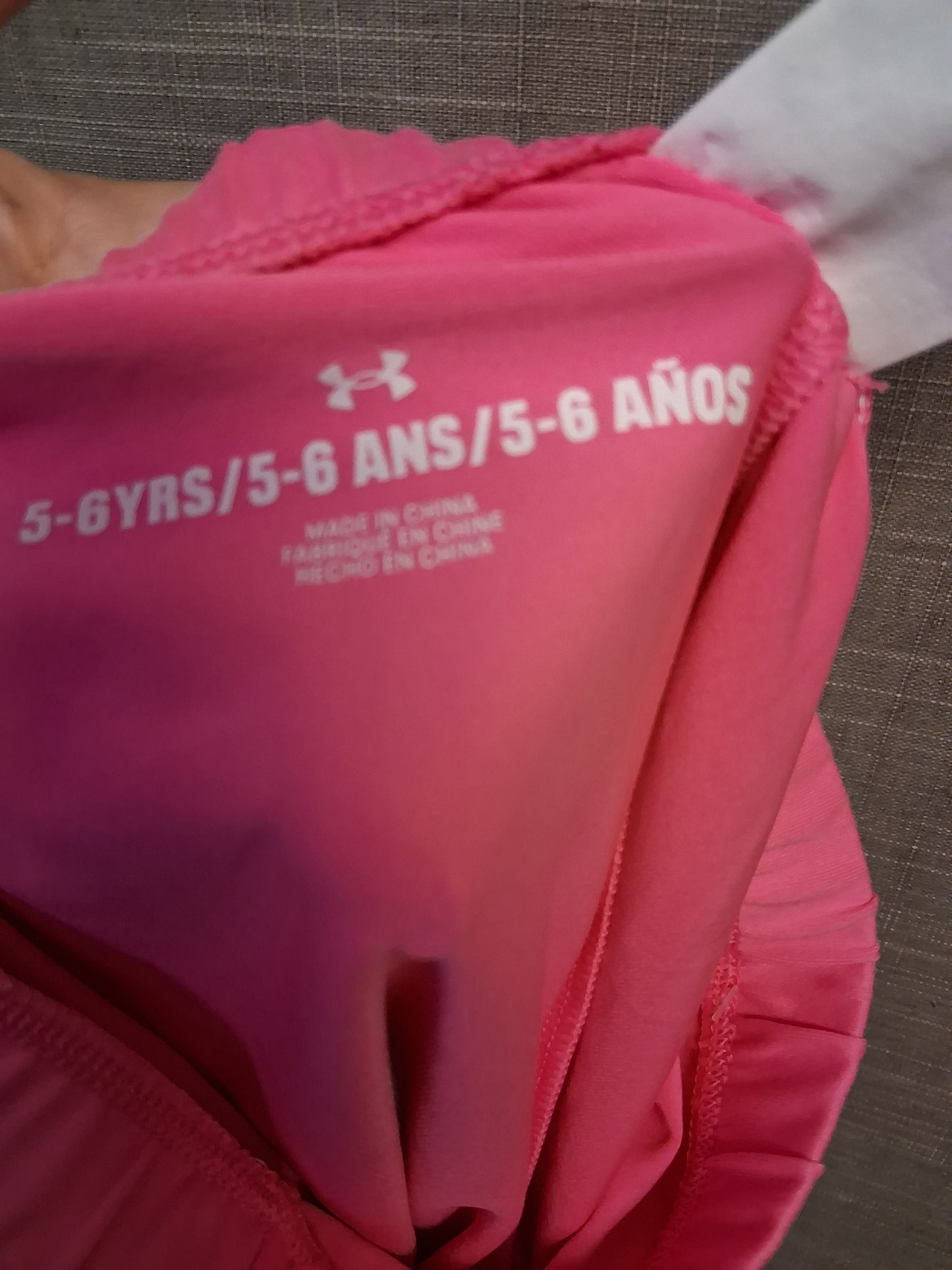 Under Armour Pink Jersey Cycle Shorts Age 5-6 Years