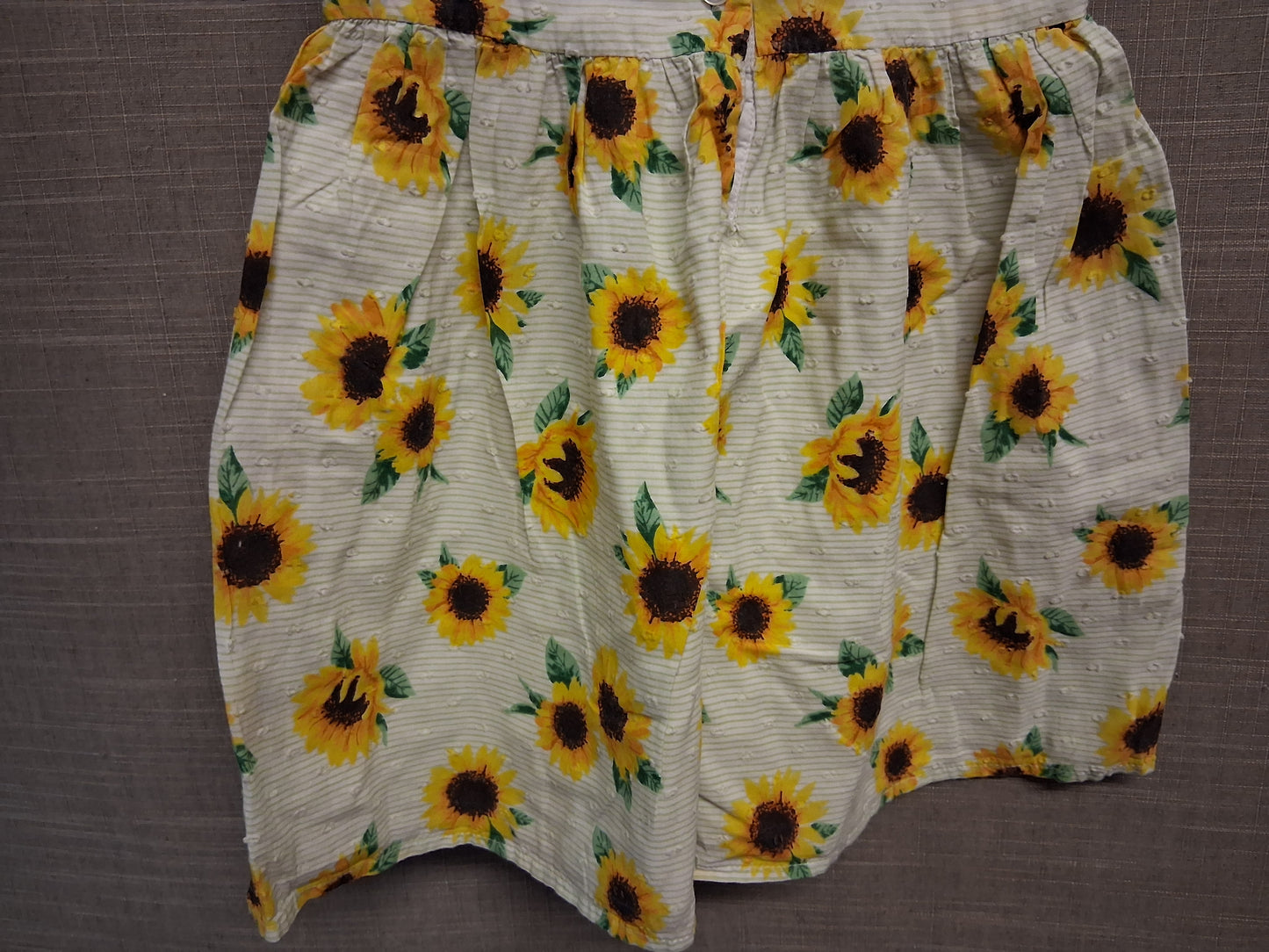 TU Girls Sunflower Print A Line Sleeveless Dress Age 2-3 Years