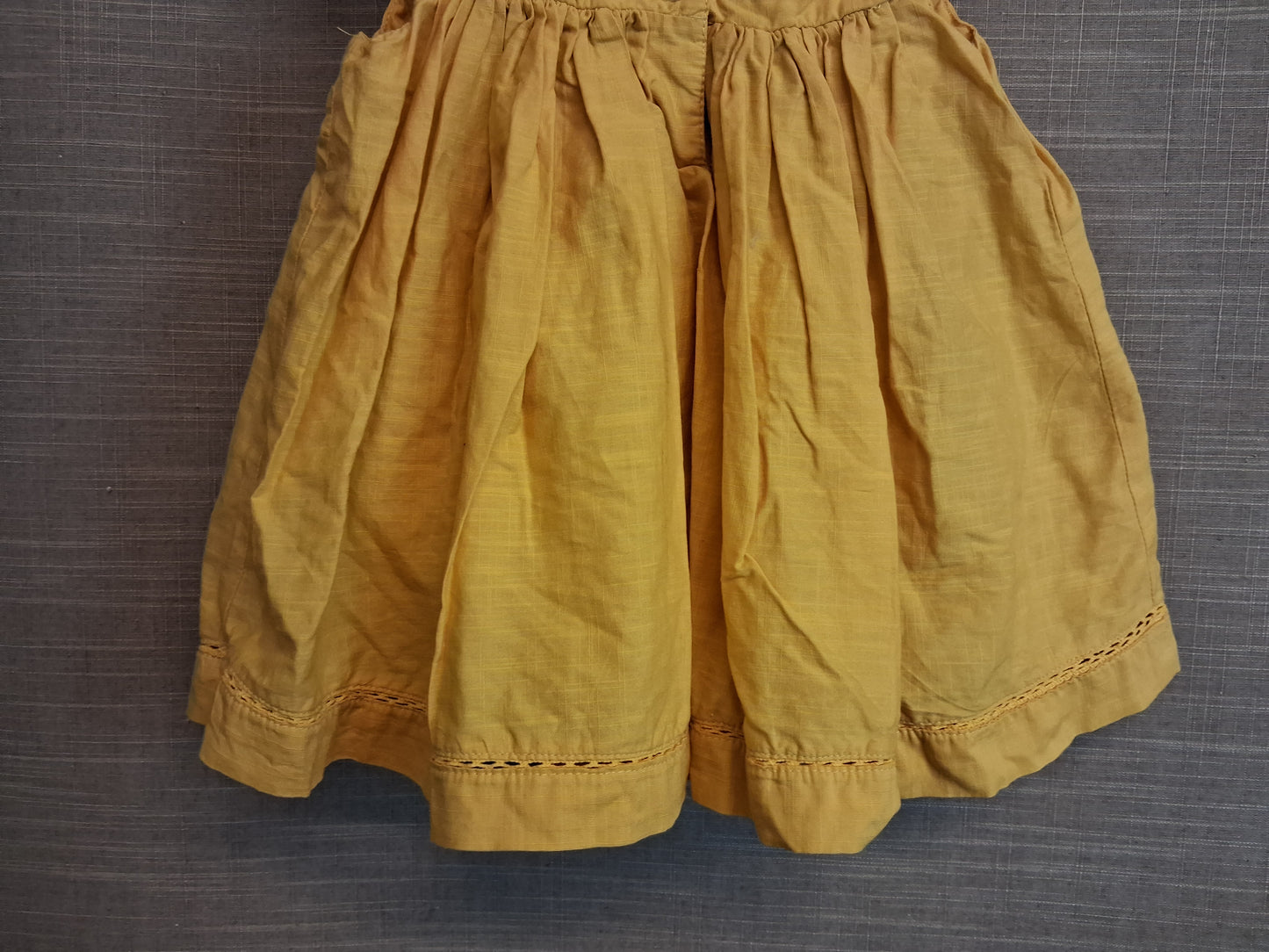 Artisan NY Girls Yellow Embroidered Tunic Dress Lined Sleeveless Age 2-3 Years