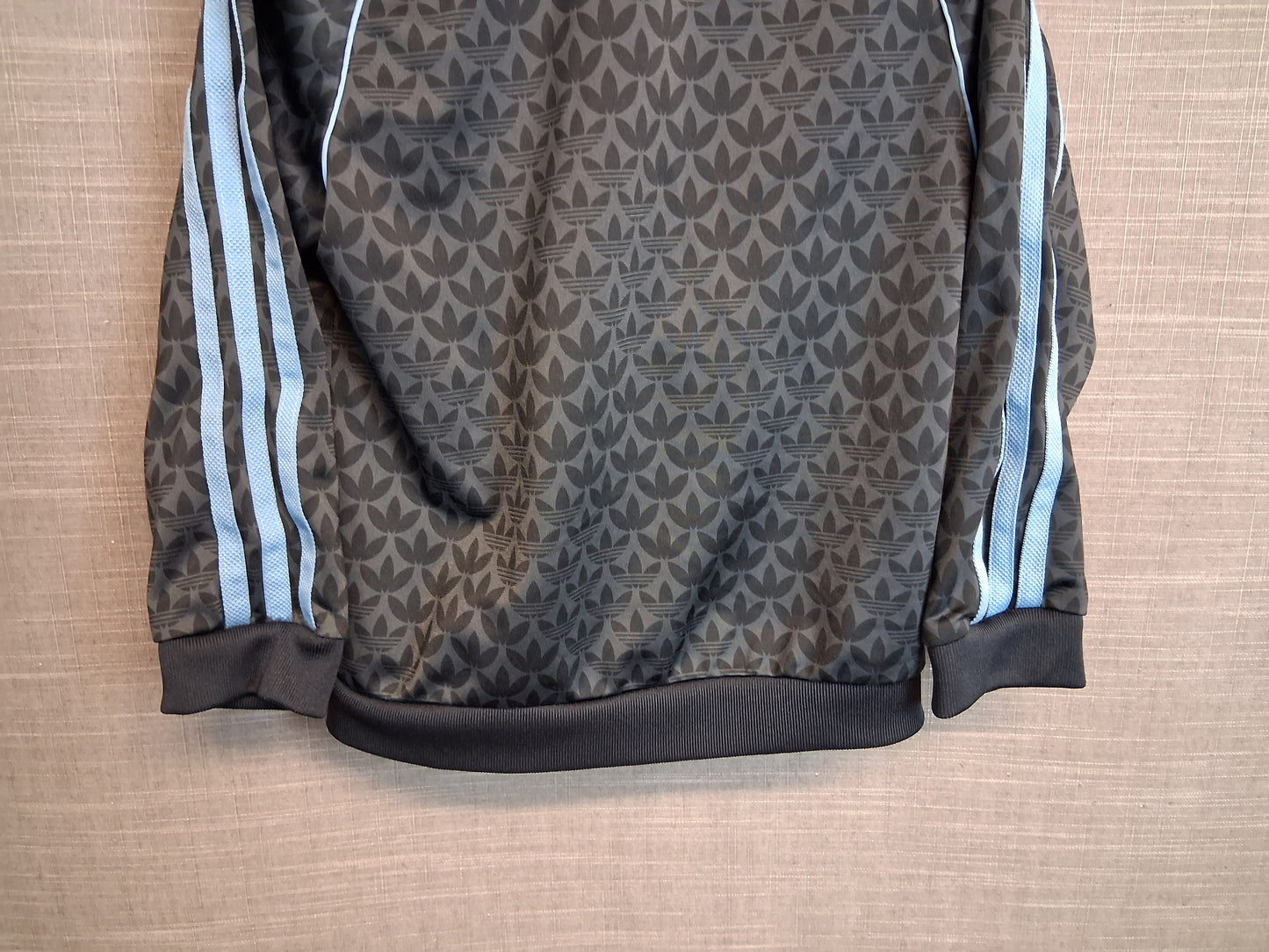 Adidas Boys Full Zip Jacket Black 3 Stripe Age 4-5 Years New Without Tags