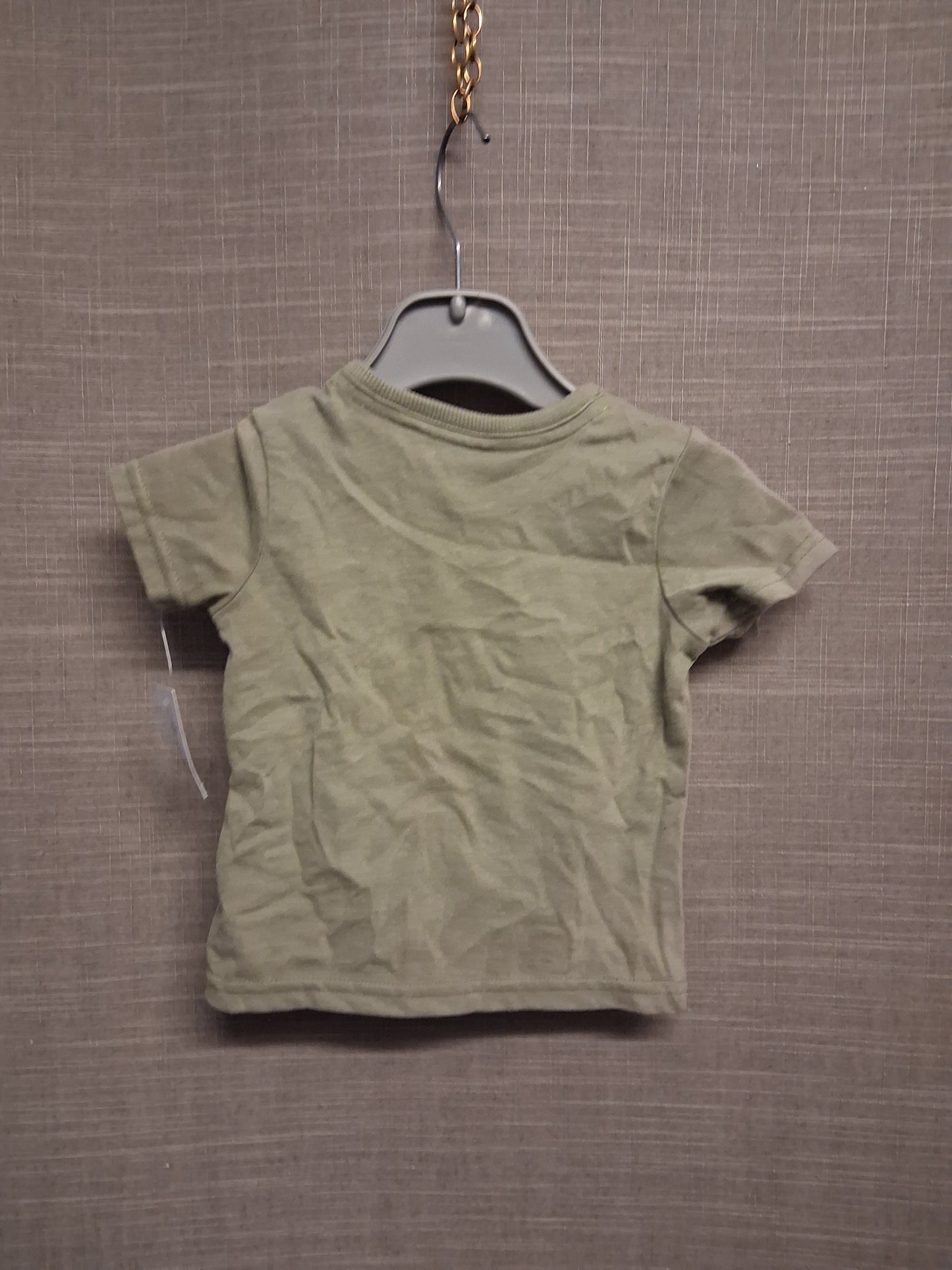 George Boys Khaki Green Short Sleeve Mummy's Darling T-Shirt Age 0-3 Months New