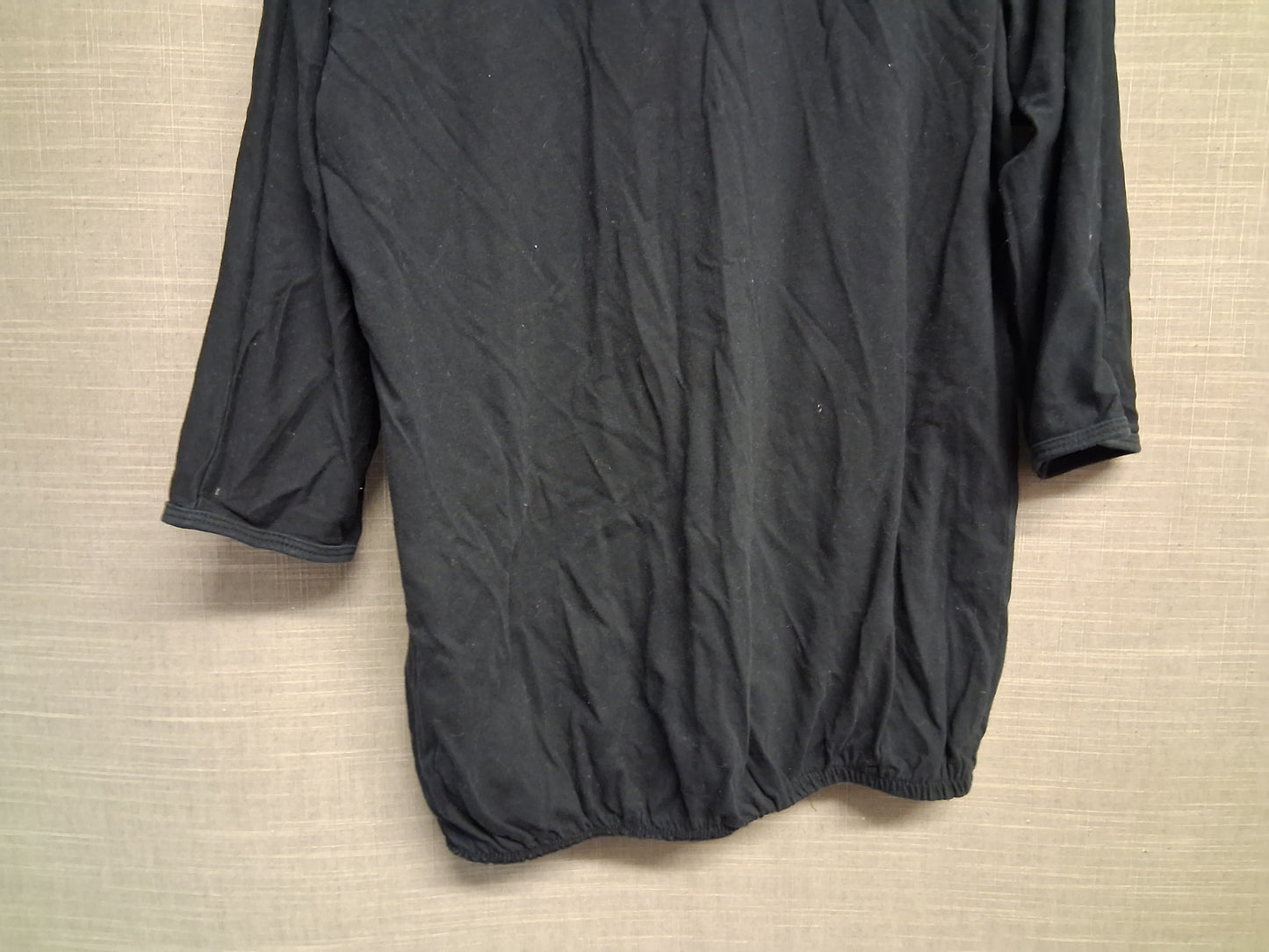 George Girls "Pudsey" Children in Need 3/4 Sleeve Black T-Shirt Elastic Waist Age 12-13 Years