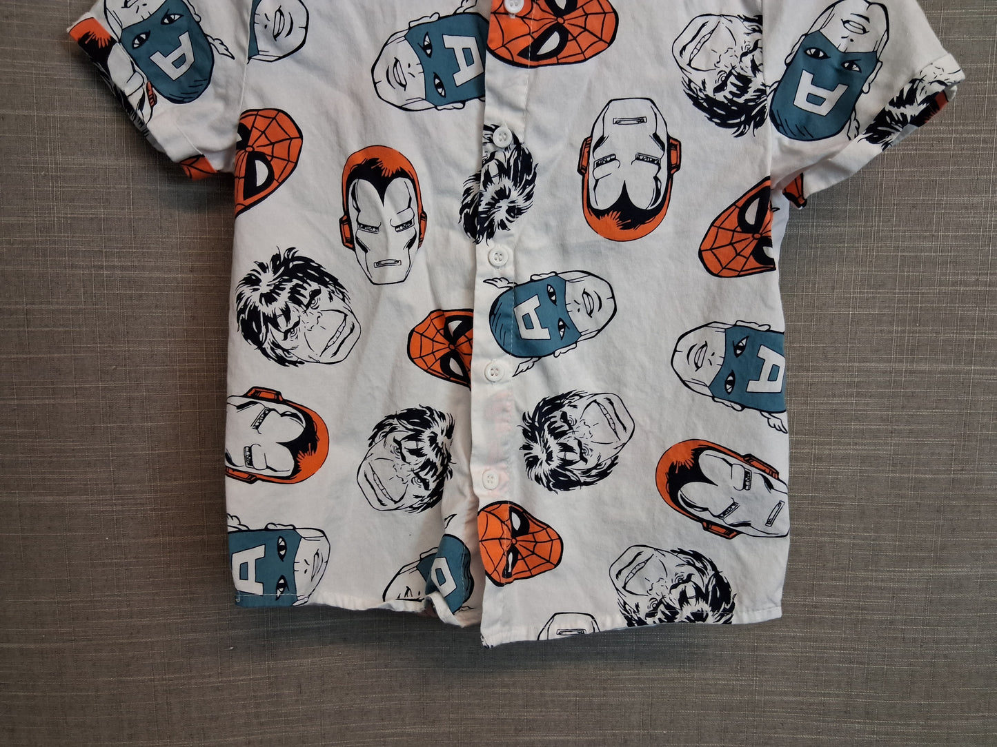 Marvel Avengers Short Sleeve Shirt Age 5 Years Multicolour