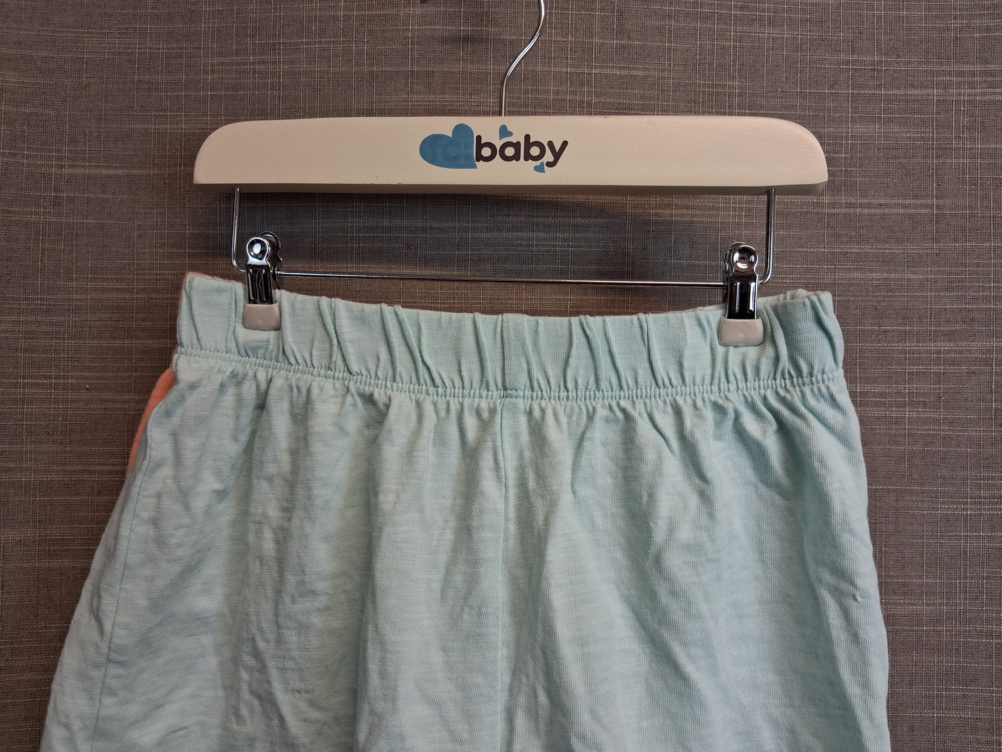 Next Girls 2 Pairs Jersey Shorts Age 4-5 Years Neon Orange & Green