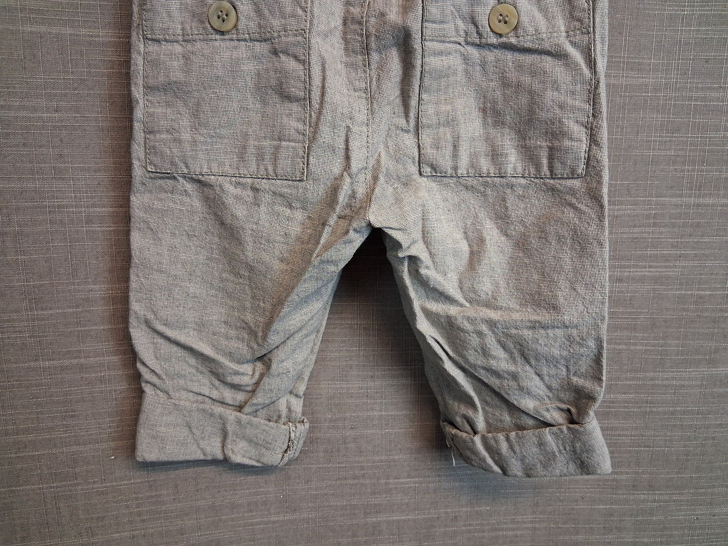 TU Boys Beige Bermuda Shorts Age 18-24 Months Linen Blend