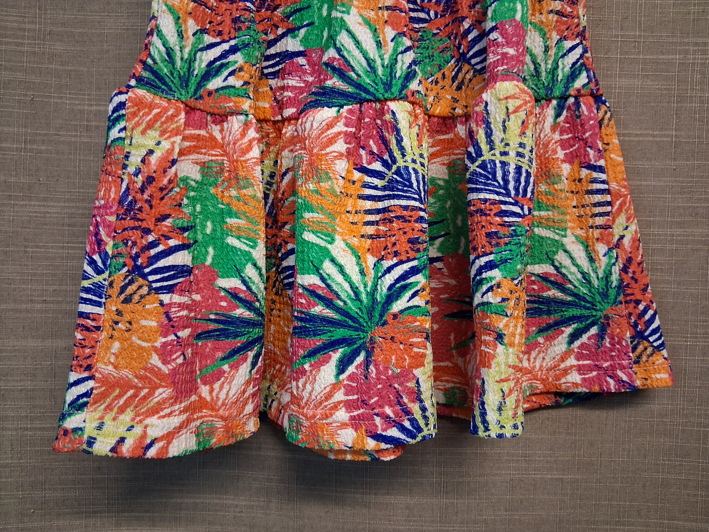 Nutmeg Girls Multicolour Tropical Tiered Skirt Age 6-7 Years