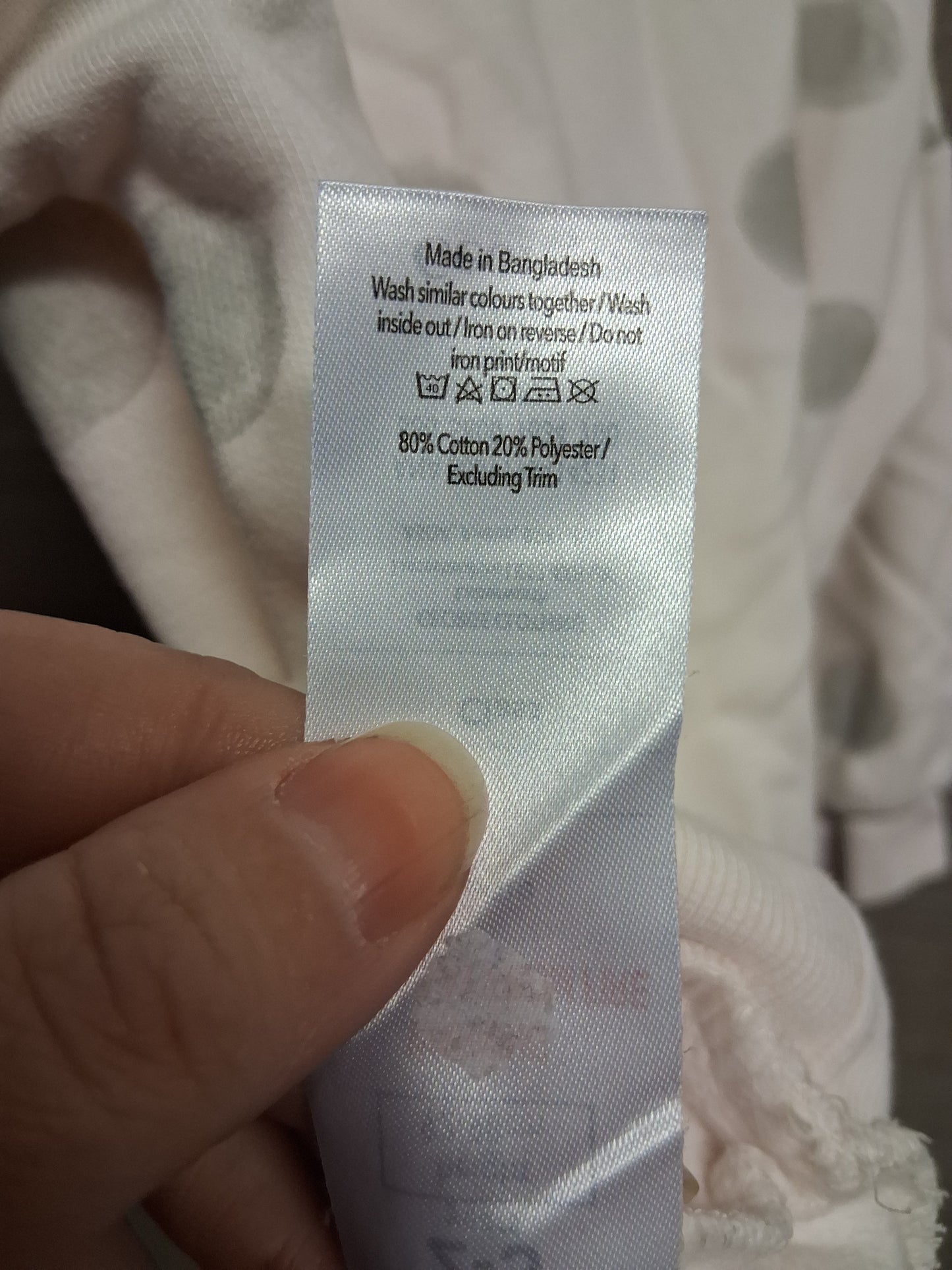 George Cream Grey Spotty Jersey Sweater Age 2-3 Years