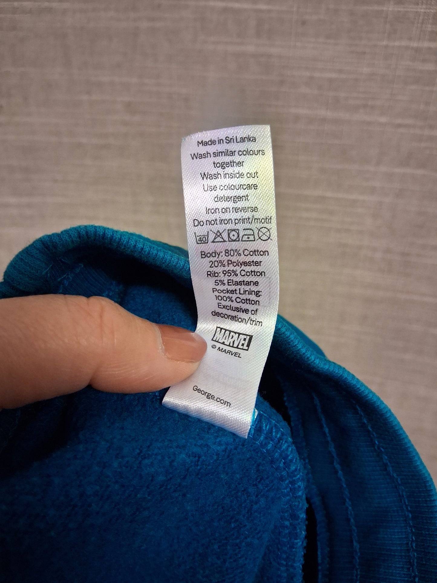 George Spiderman Teal Jersey Joggers Age 18-24 Months