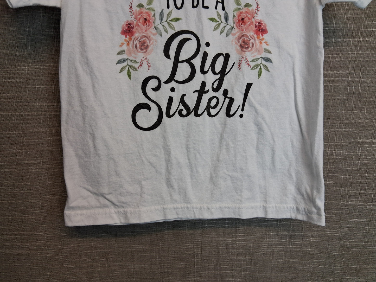 Russel Girls "I'm going to be a big Sister" T-Shirt Age 7-8 Years