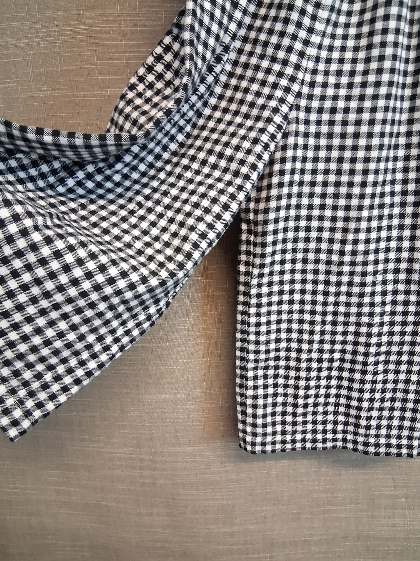 Nutmeg Girls Black White Check Jumpsuit Ankle length Age 7-8 Years