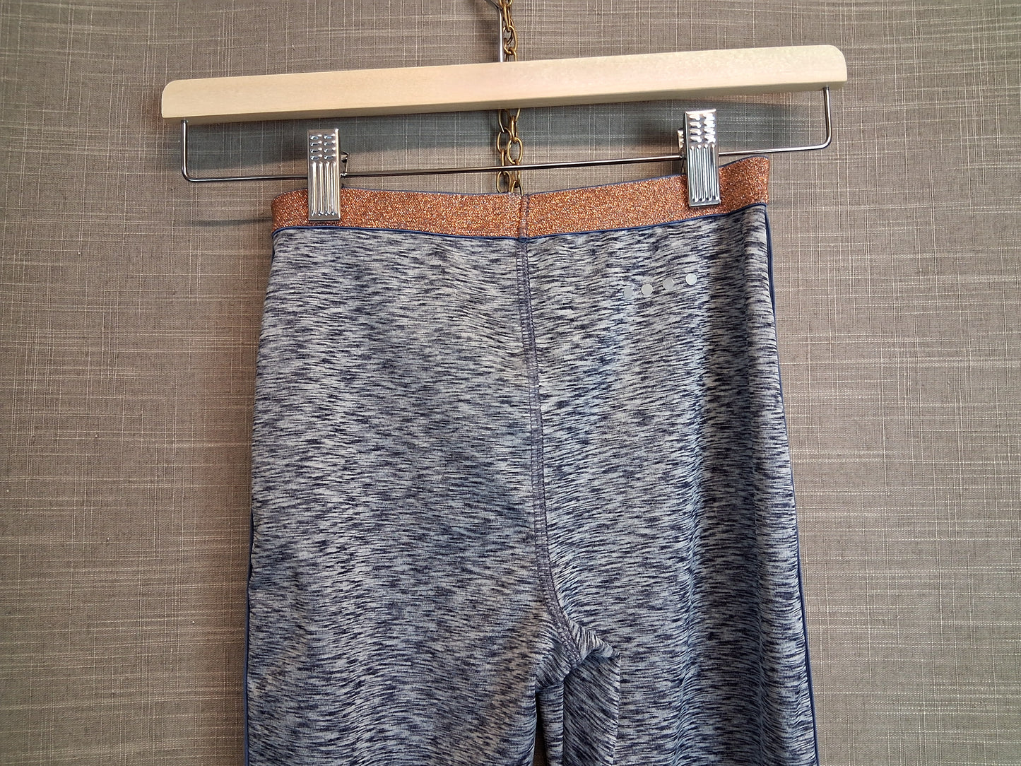 Matalan Girls Blue Leggings Age 10-11 Years Sparkly Trim