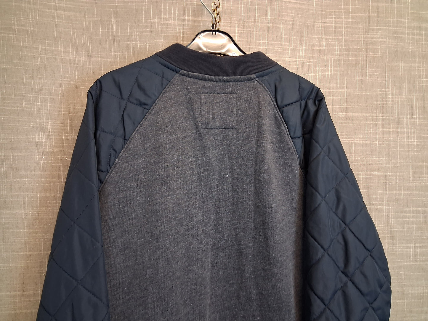 Abercrombie Kids Boys Blue Full Zip Jacket Quilted Sleeve Age 13-14 Years