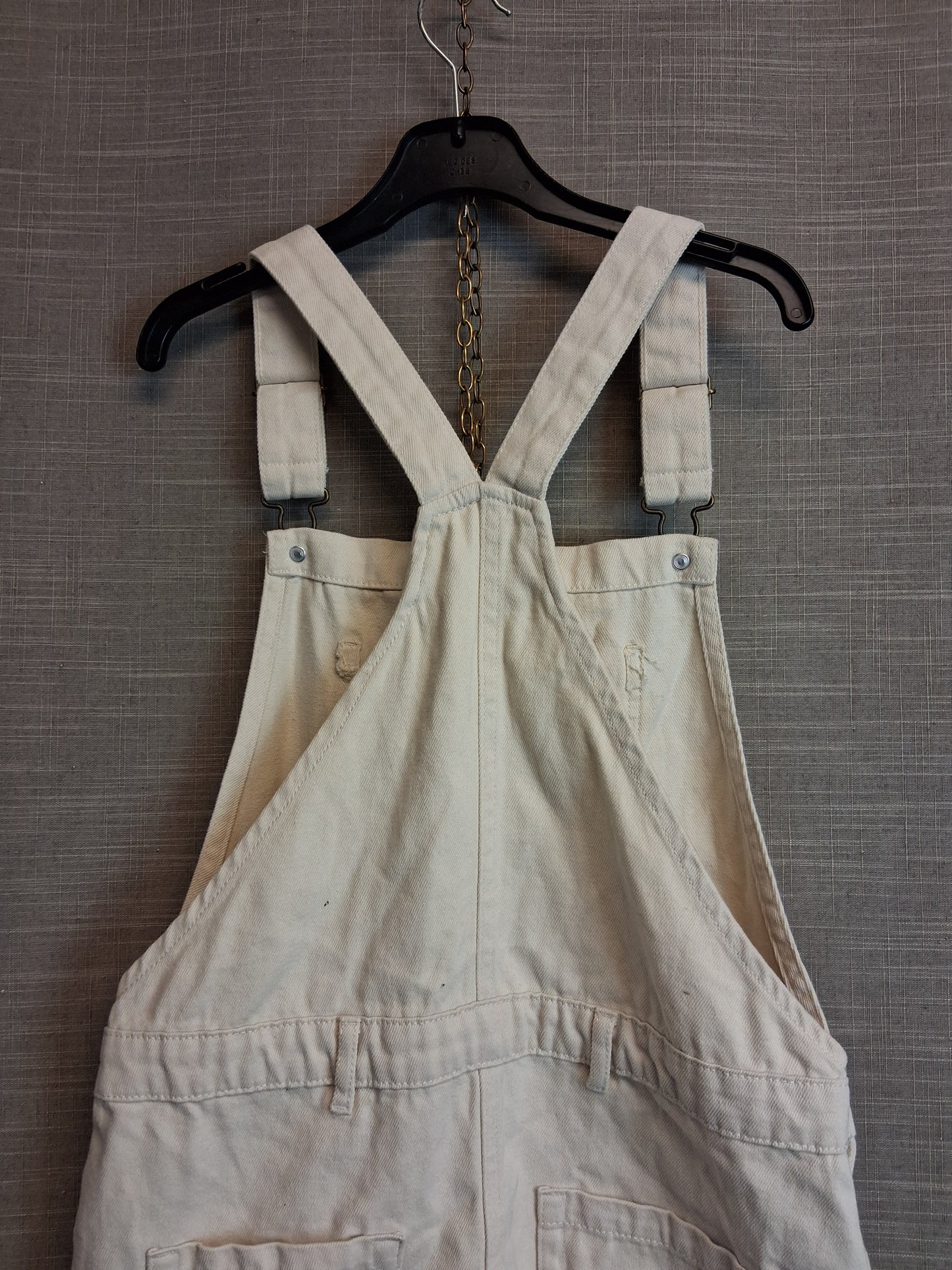 Next Girls Cream Denim Pinafore Dress Age 11 Years New
