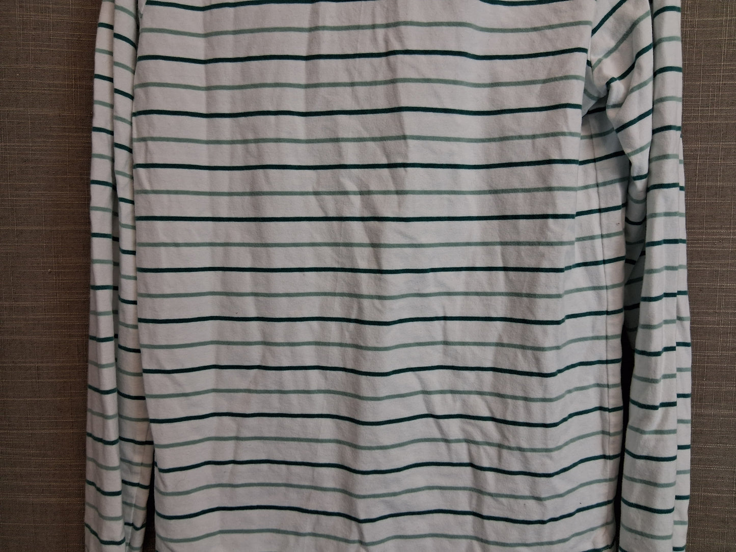 FatFace Girls Long Sleeve Jersey T-Shirt Age 12-13 Years Green Stripe
