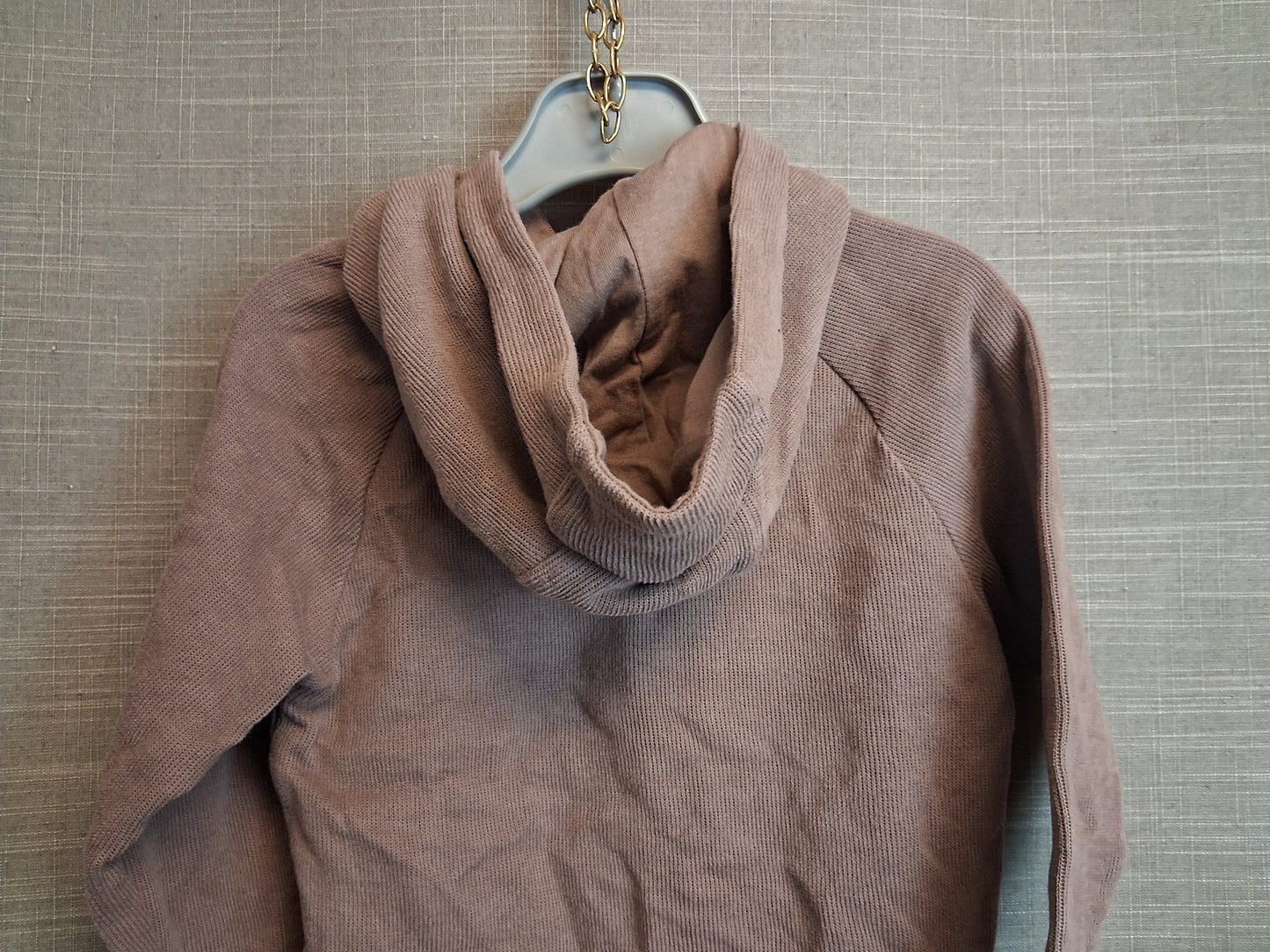 Next Boys Hoodie Brown Snap Button Age 18-24 Months
