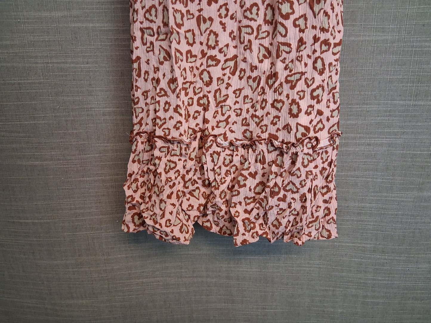 Primark Girls Pink Leopard Print Strappy Sundress Age 7-8 Years