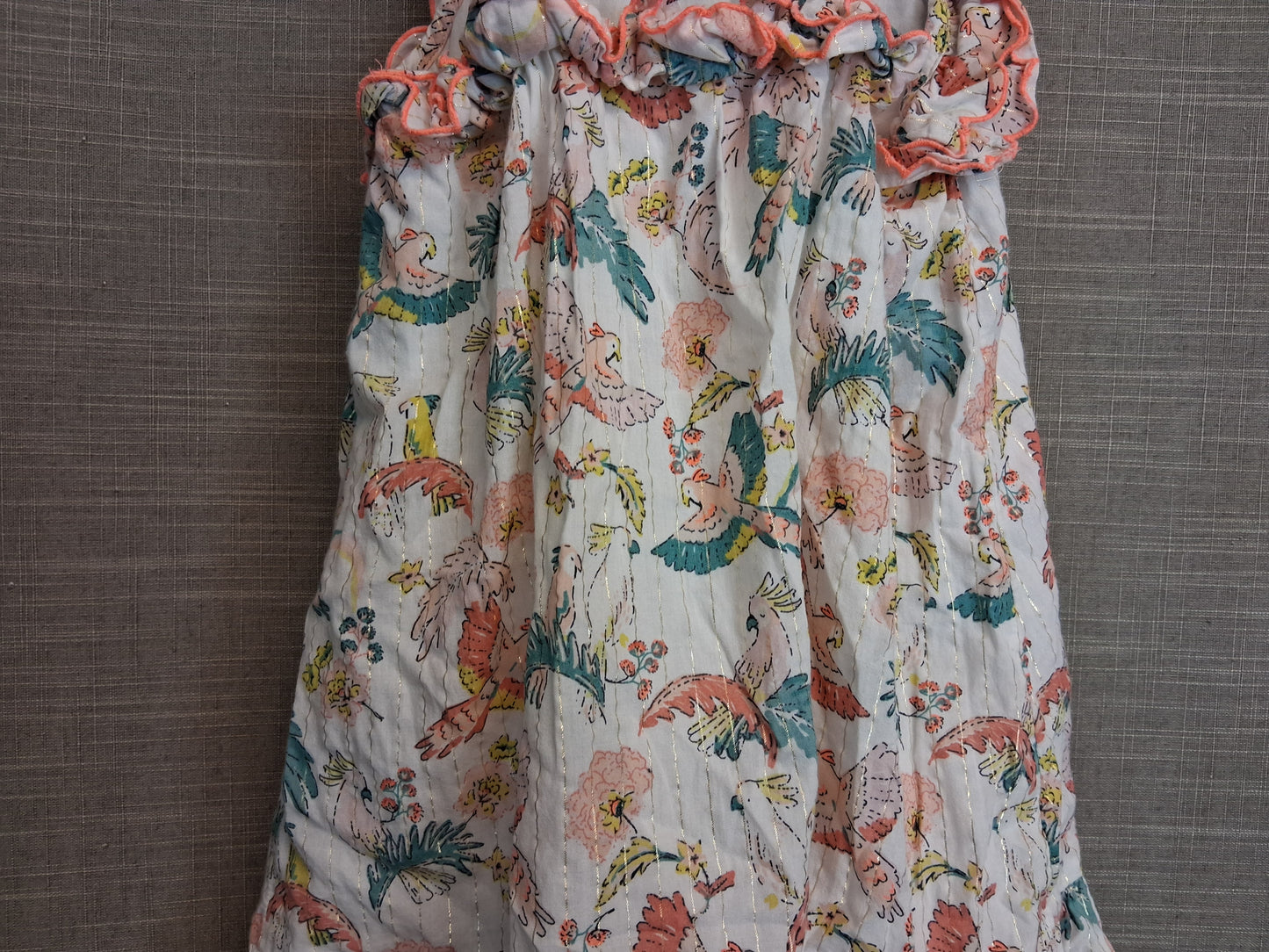 Marks And Spencer Sundress Floral Bird Print Age 5-6 Years