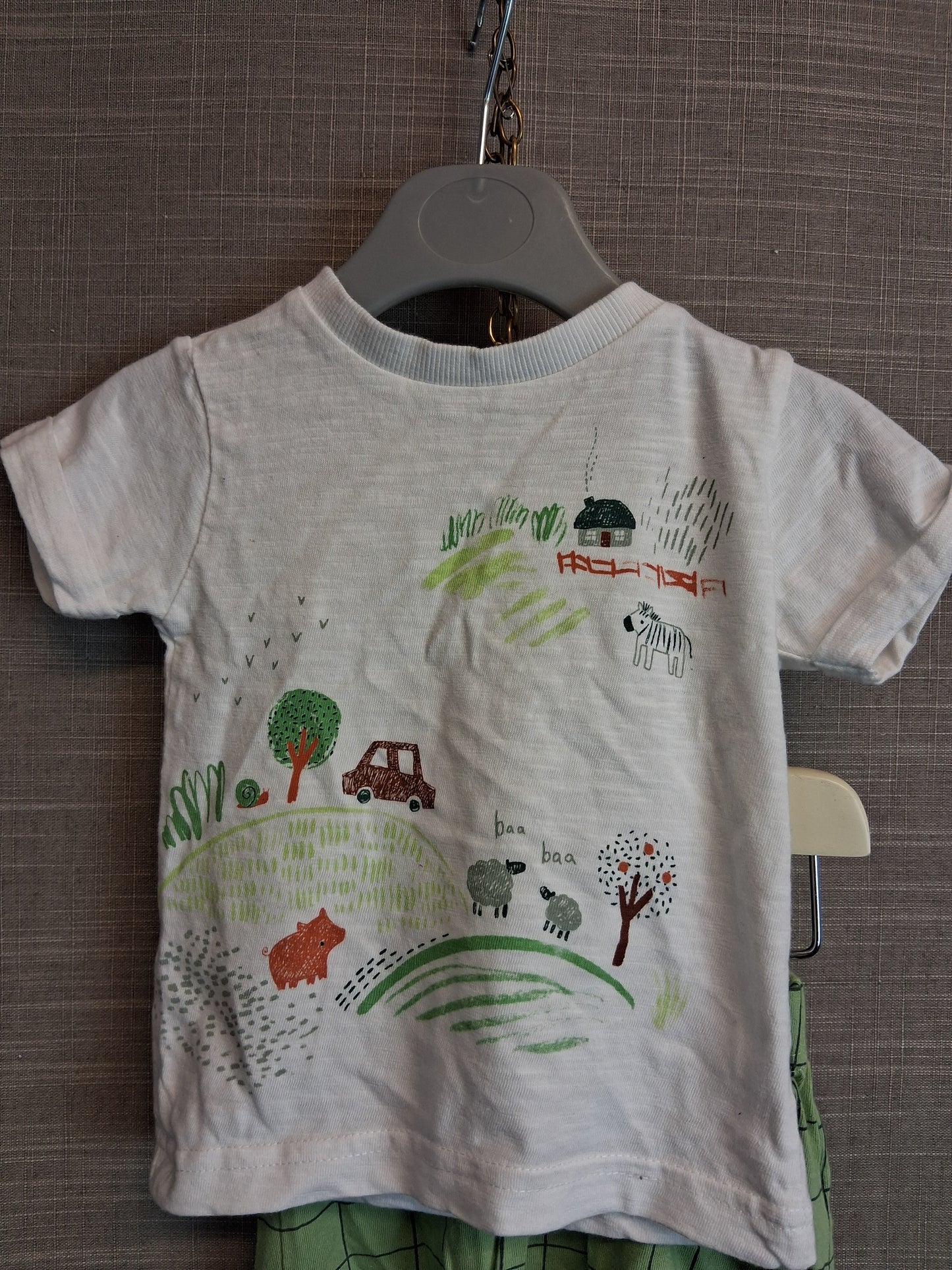 Nutmeg Boys 2 Piece Outfit Shorts And T-Shirt Age 6-9 Months