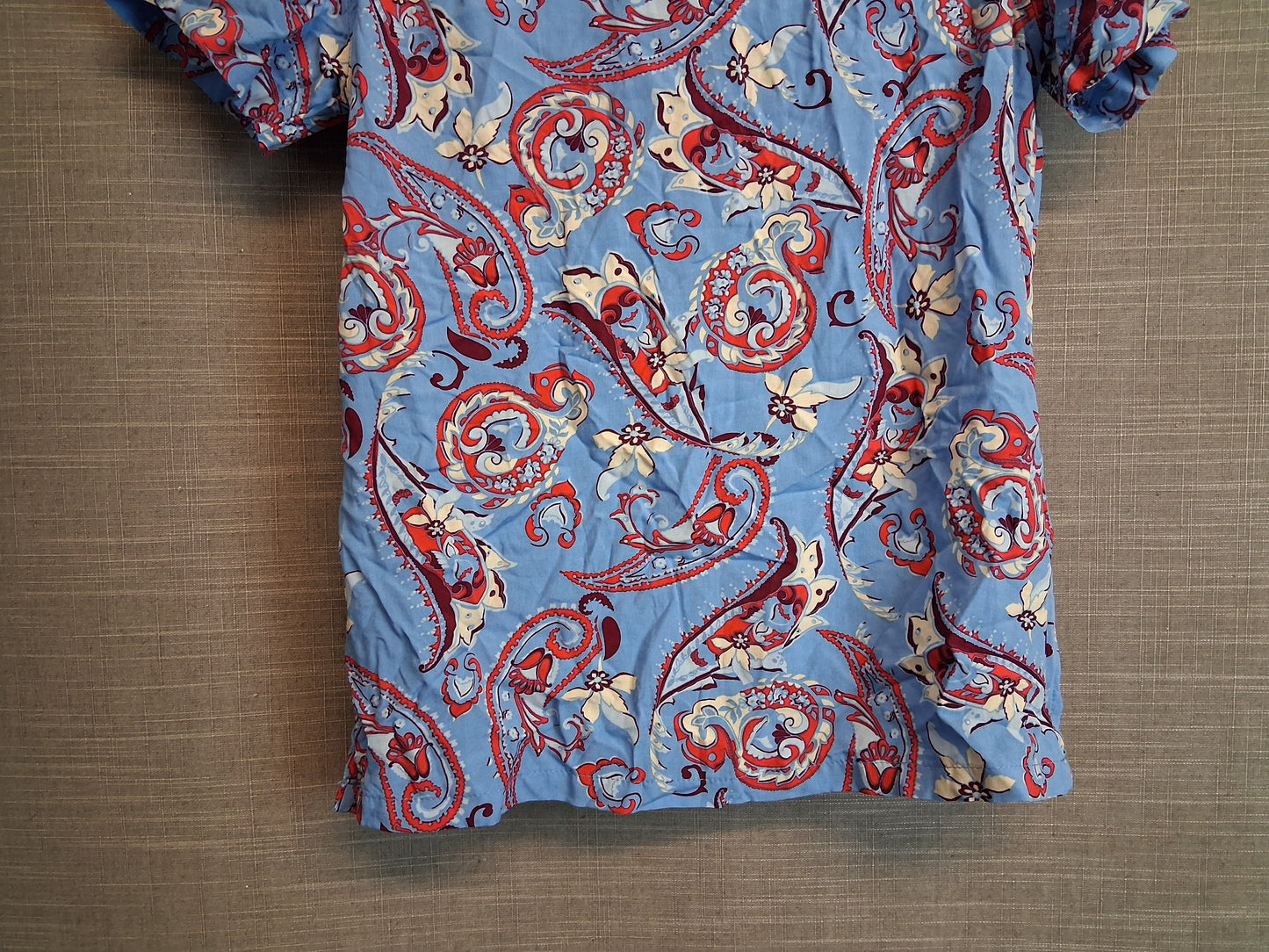 Primark Boys Hawaiian Theme Short Sleeve Shirt Blue Age 8-9 Years