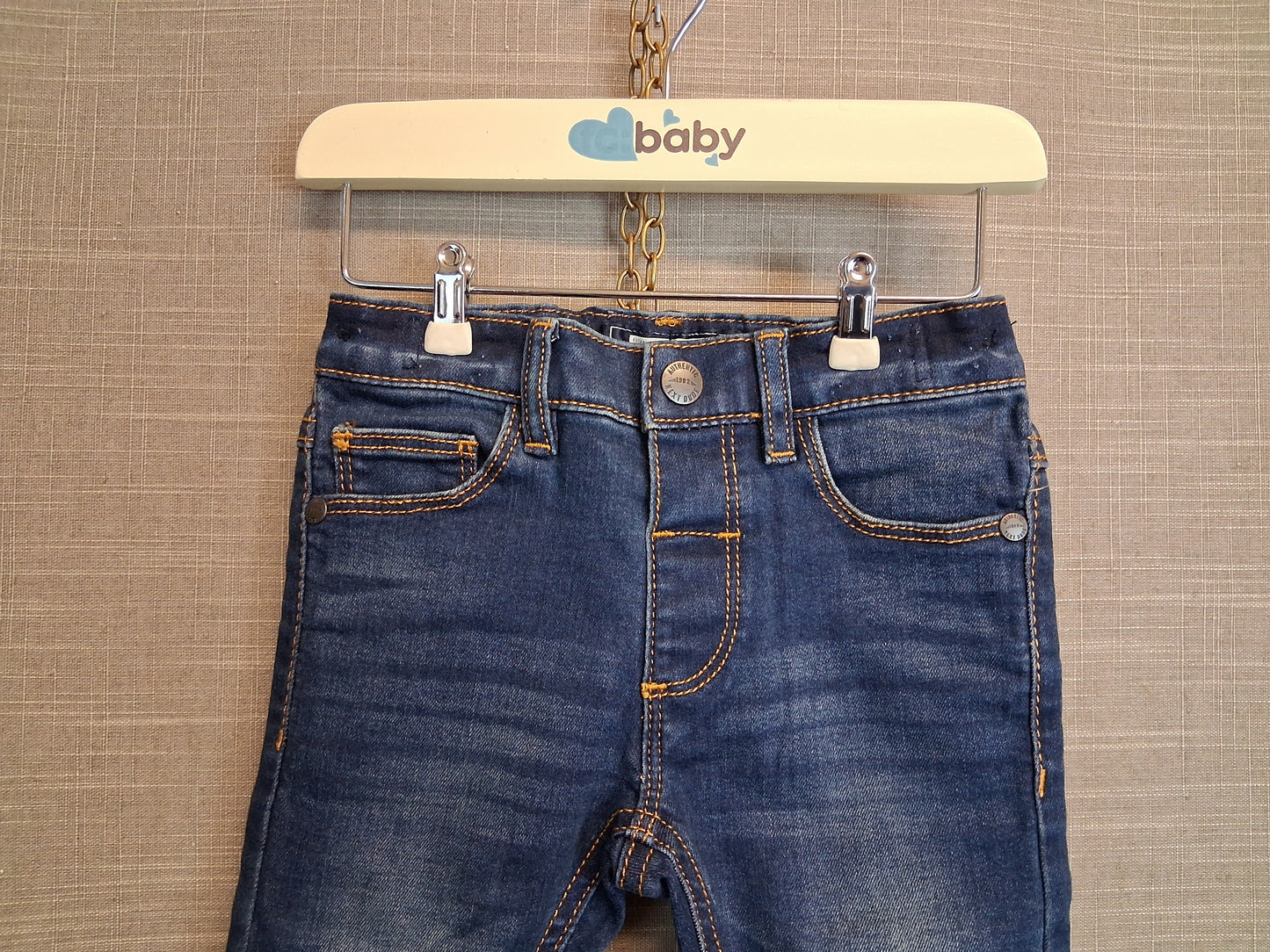 Next Boys Blue Denim Jeans Age 9-12 months