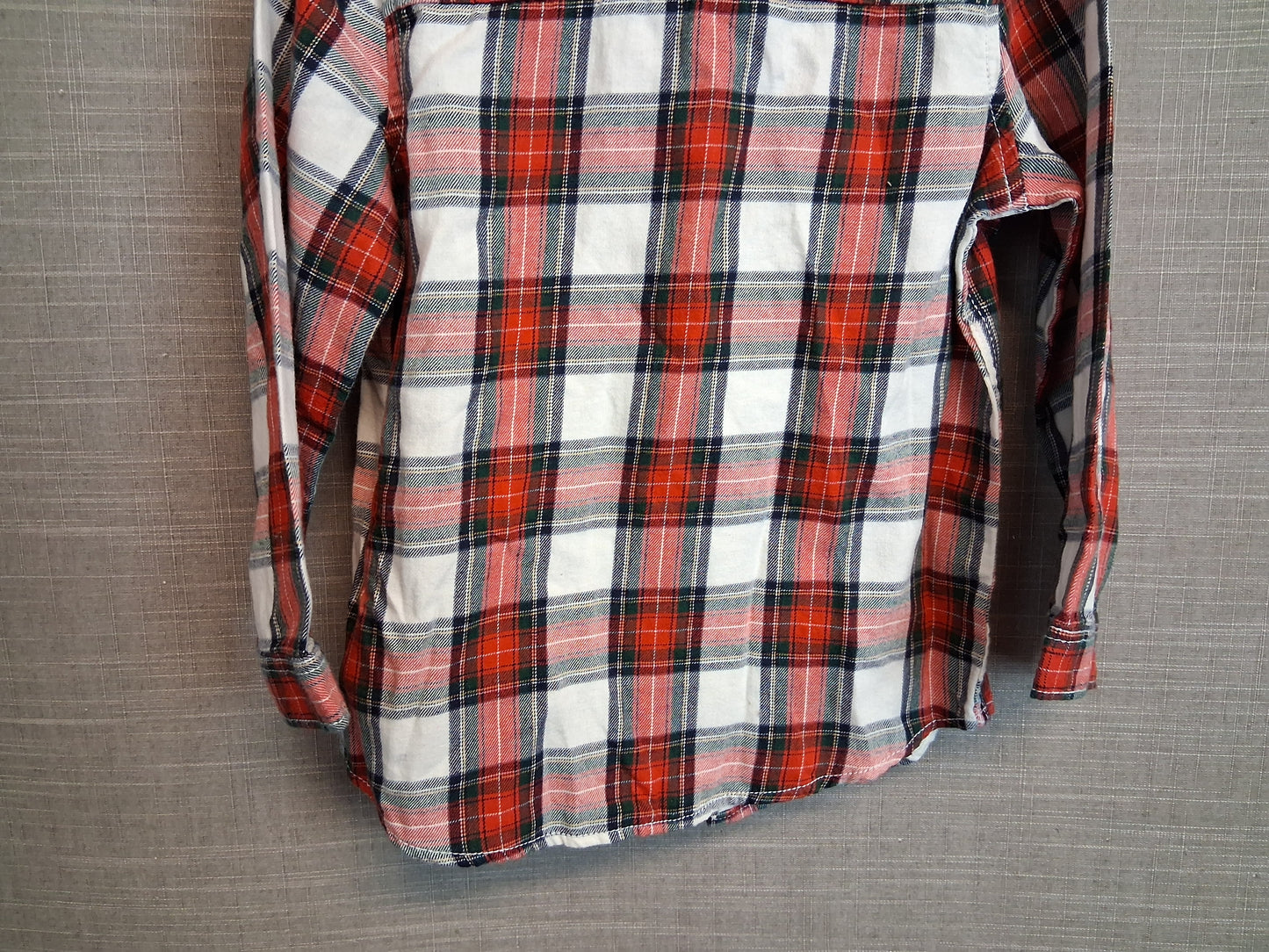 H&M Boys Red Check Shirt Long Sleeve Age 2-3 Years New