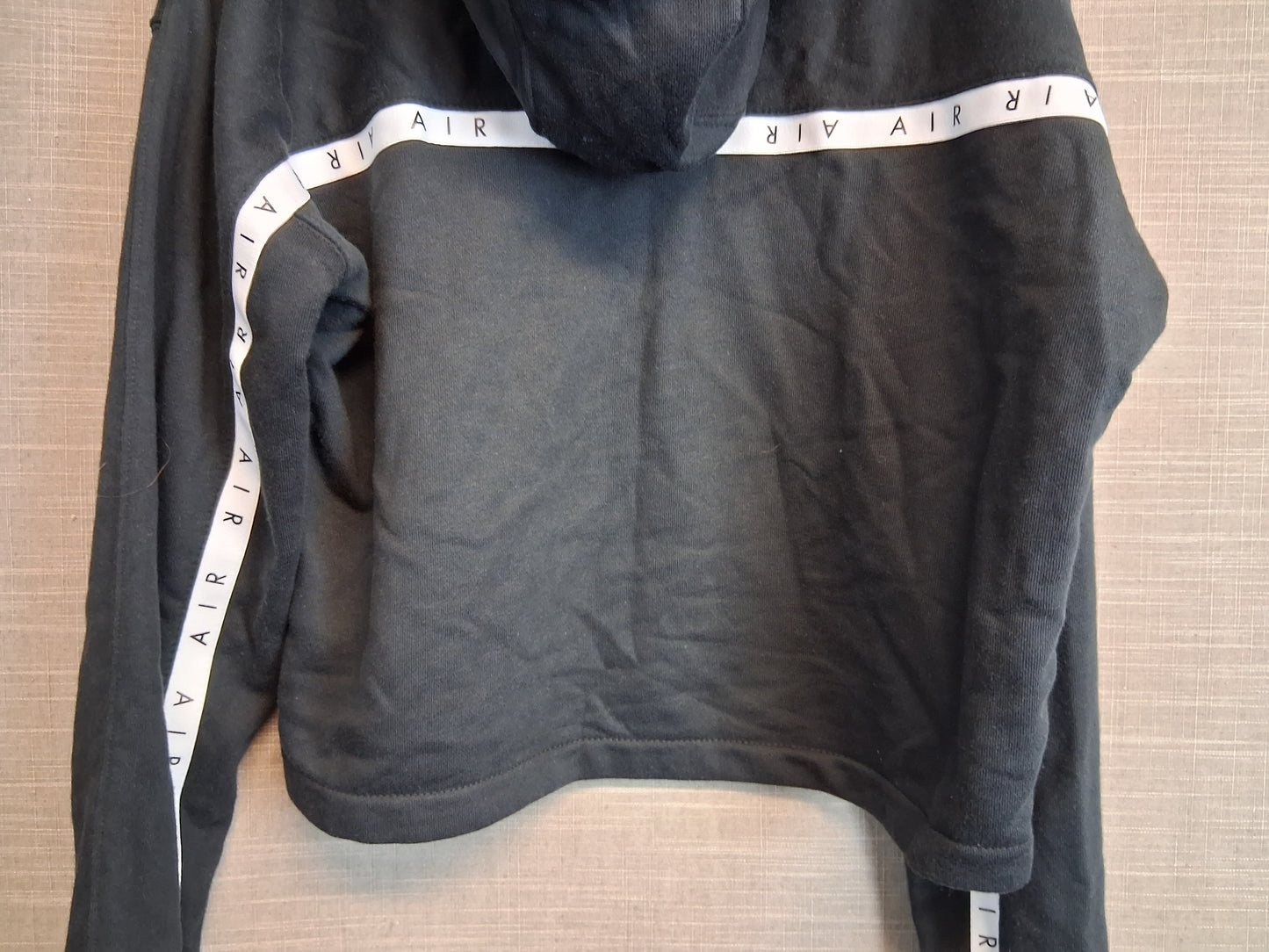 Nike Air Girls Hoodie Black Spellout Logo Age 12-13 Years