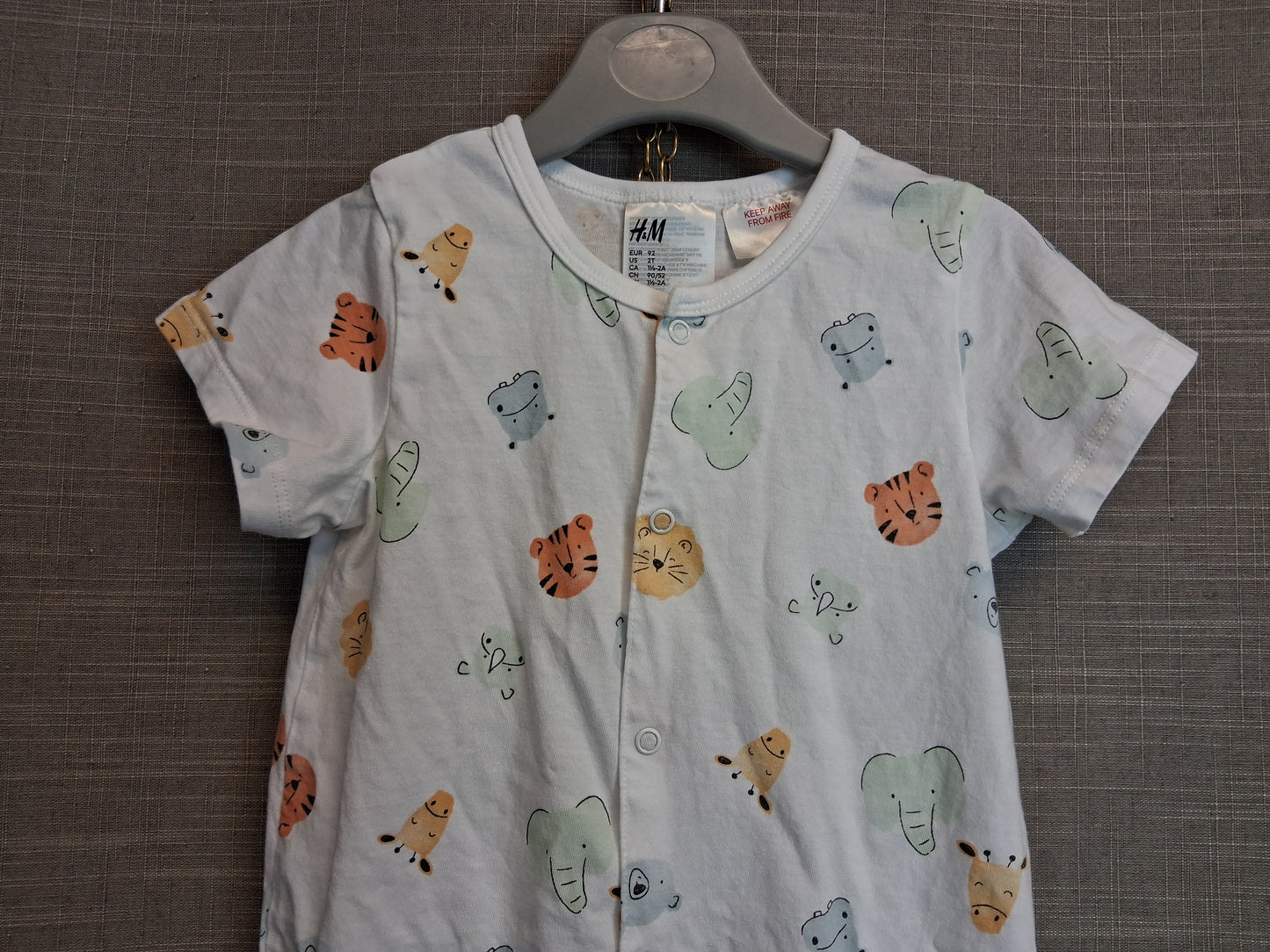 H&M Boys Summer Romper Age 18-24 Months Cotton