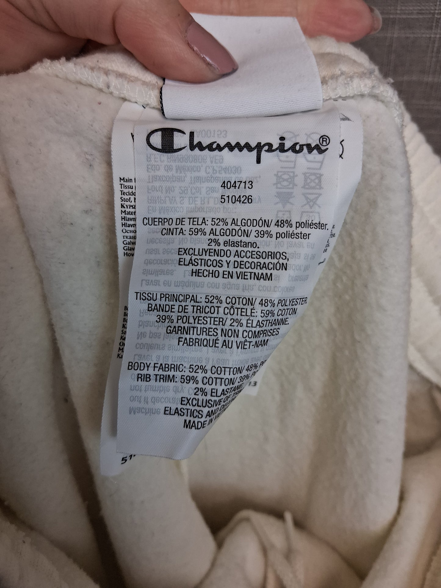 Champion Cream Slim Leg Joggers Age 11-12 Years