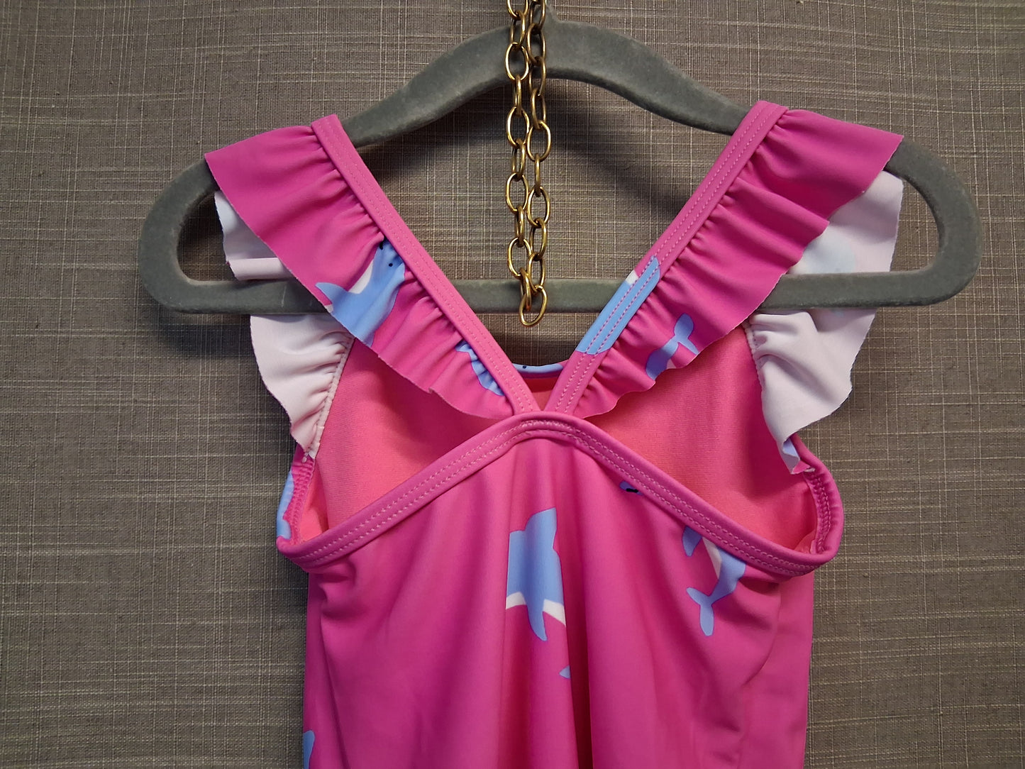 Marks and Spencer Pink Dolphin Swimsuit One Piece Age 2-3 Years