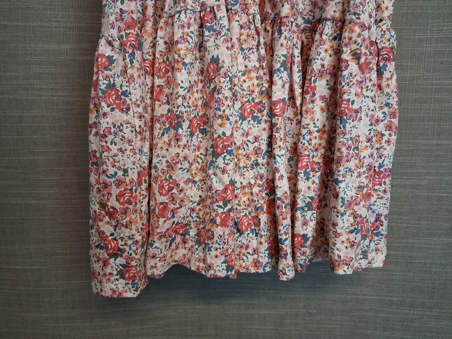 Next Girls Floral Multicolour Jersey Tiered Dress Sleeveless Age 5-6 Years