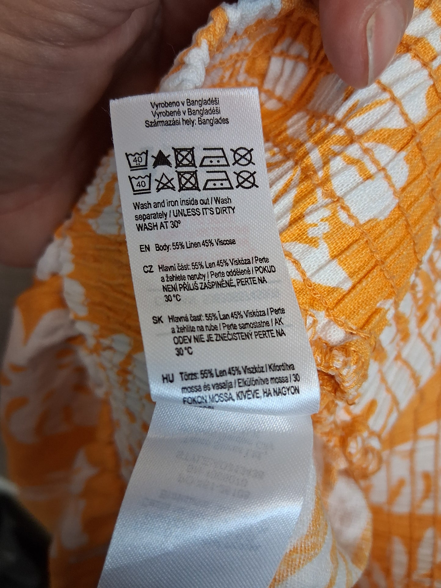 F&F Girls Yellow Floral Shorts Age 8-9 Years