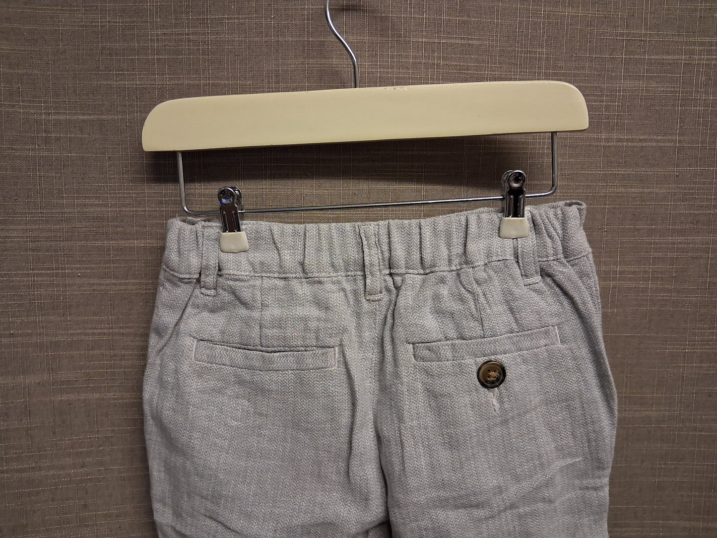 Next Boys Grey Chino Shorts Adjustable Waist Age 18-24 Months
