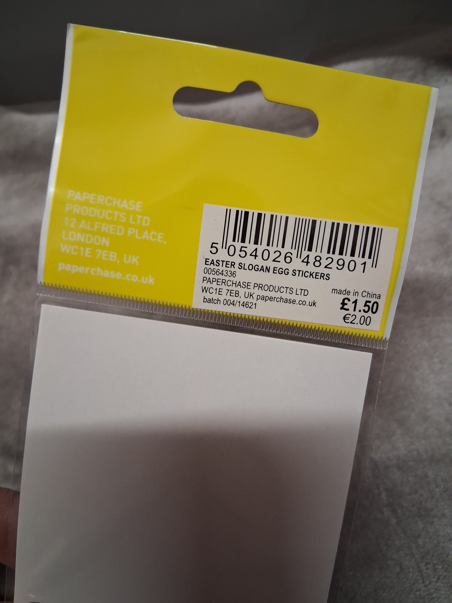 Paperchase Easter Stickers 1 Pack New