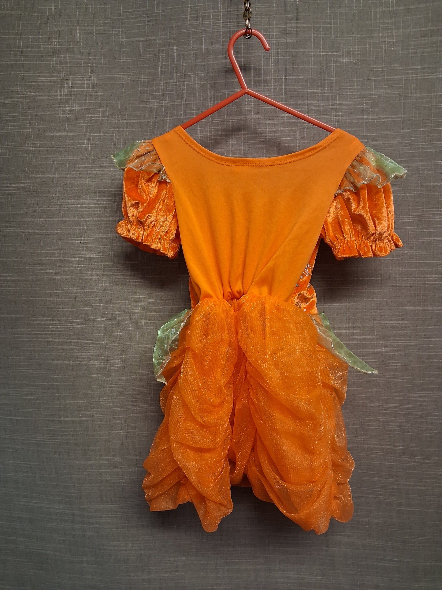 George Girls Halloween Pumpkin Dress Orange Age 1-2 Years