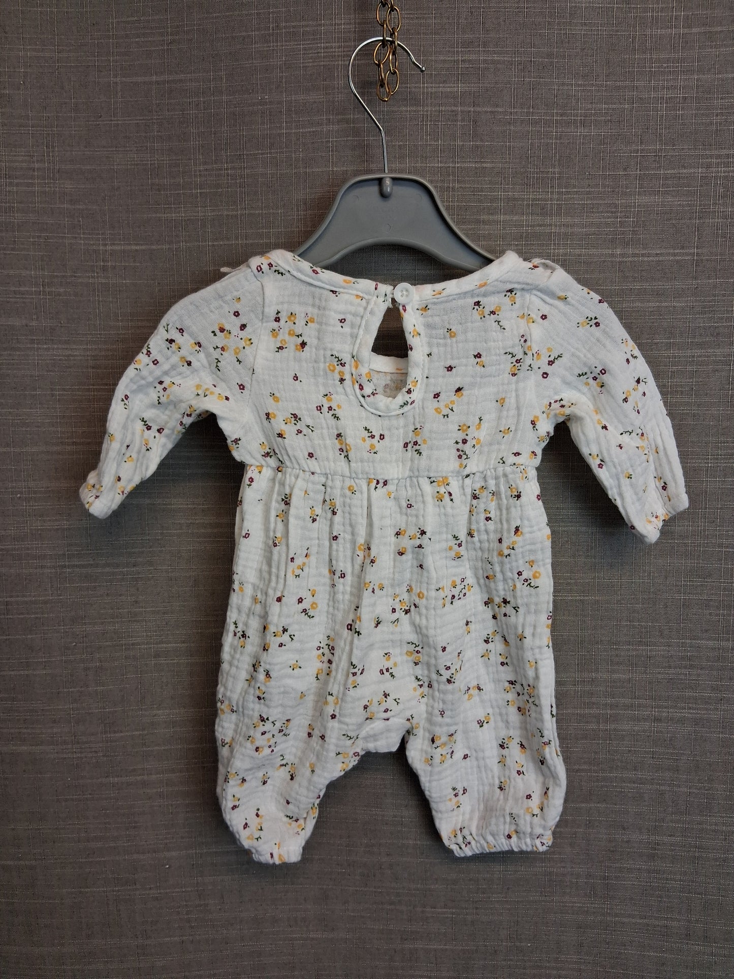 Shein Girls Romper White Floral Age Newborn