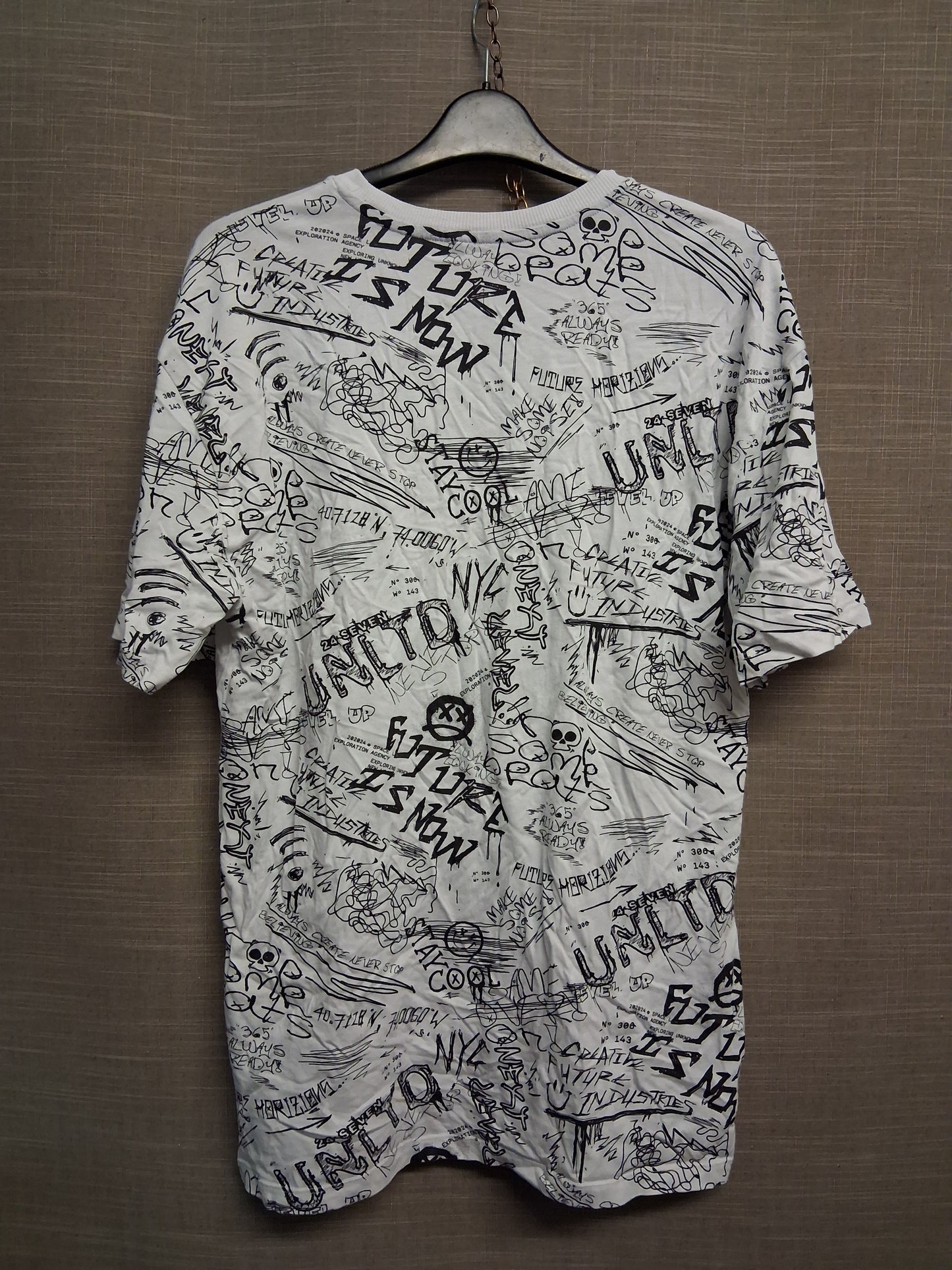 Next Boys Graffiti Style Print Short Sleeve T-Shirt Age 16 Years