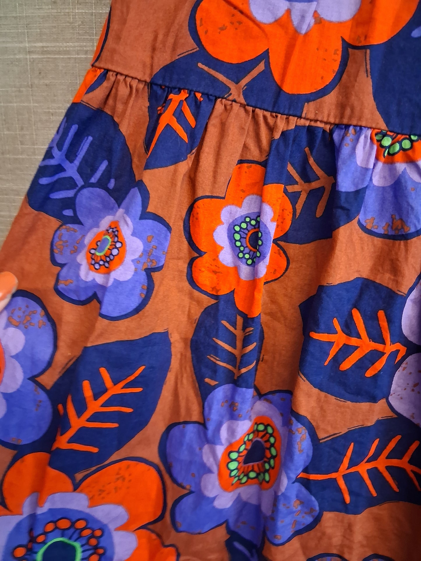 Next Girls Cotton Sundress Sleeveless Terracotta Mix Floral Age 9 Years