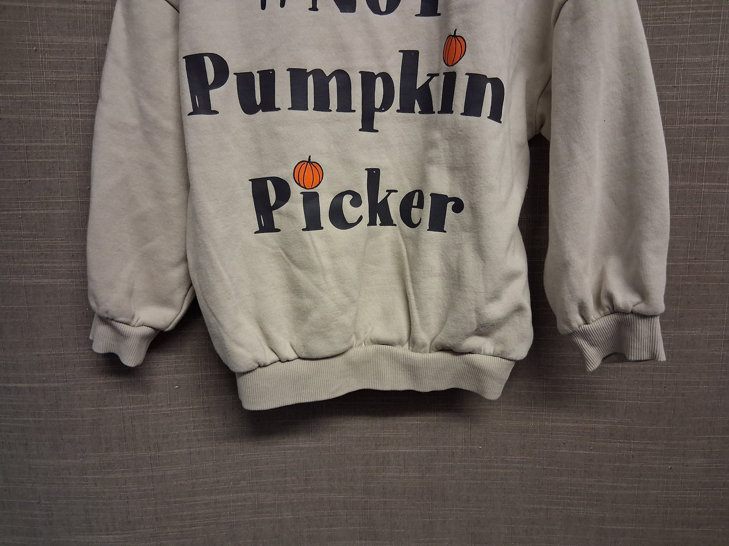 George Halloween Autumn No 1 Pumpkin Picker Beige Sweater Age 3-4 Years