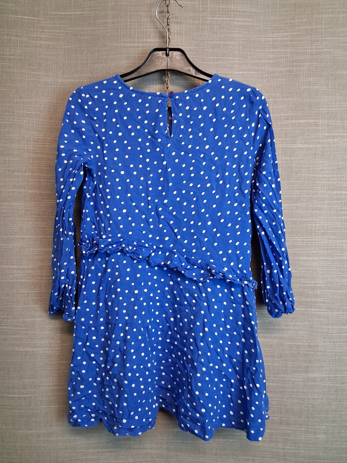 Next Blue Spotty A Line Dress Age 8 Years