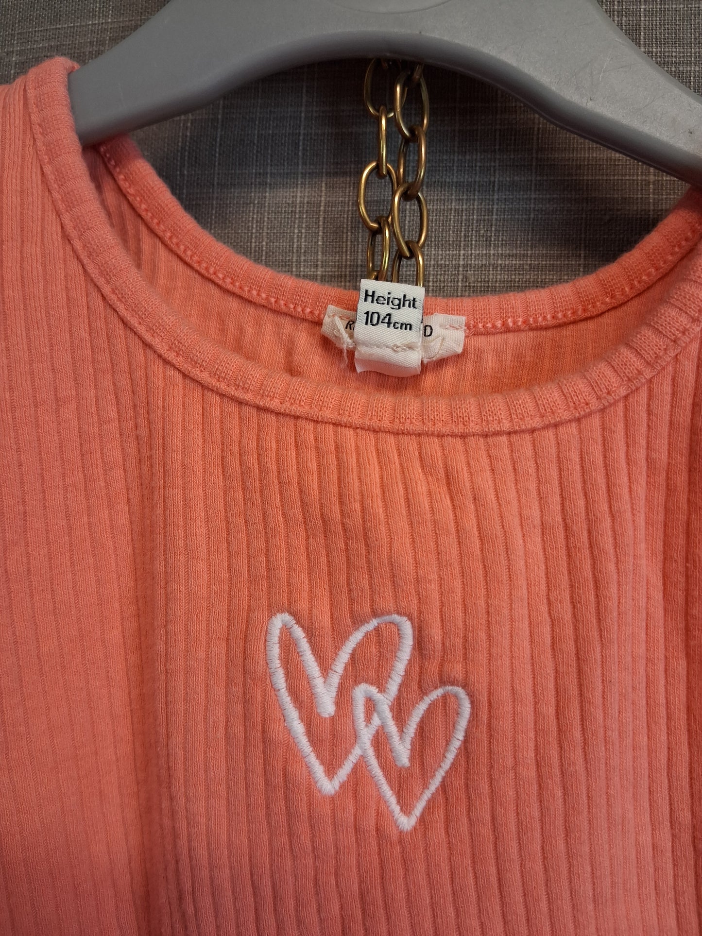 River Island Girls Peach Vest Top Age 3-4 Years
