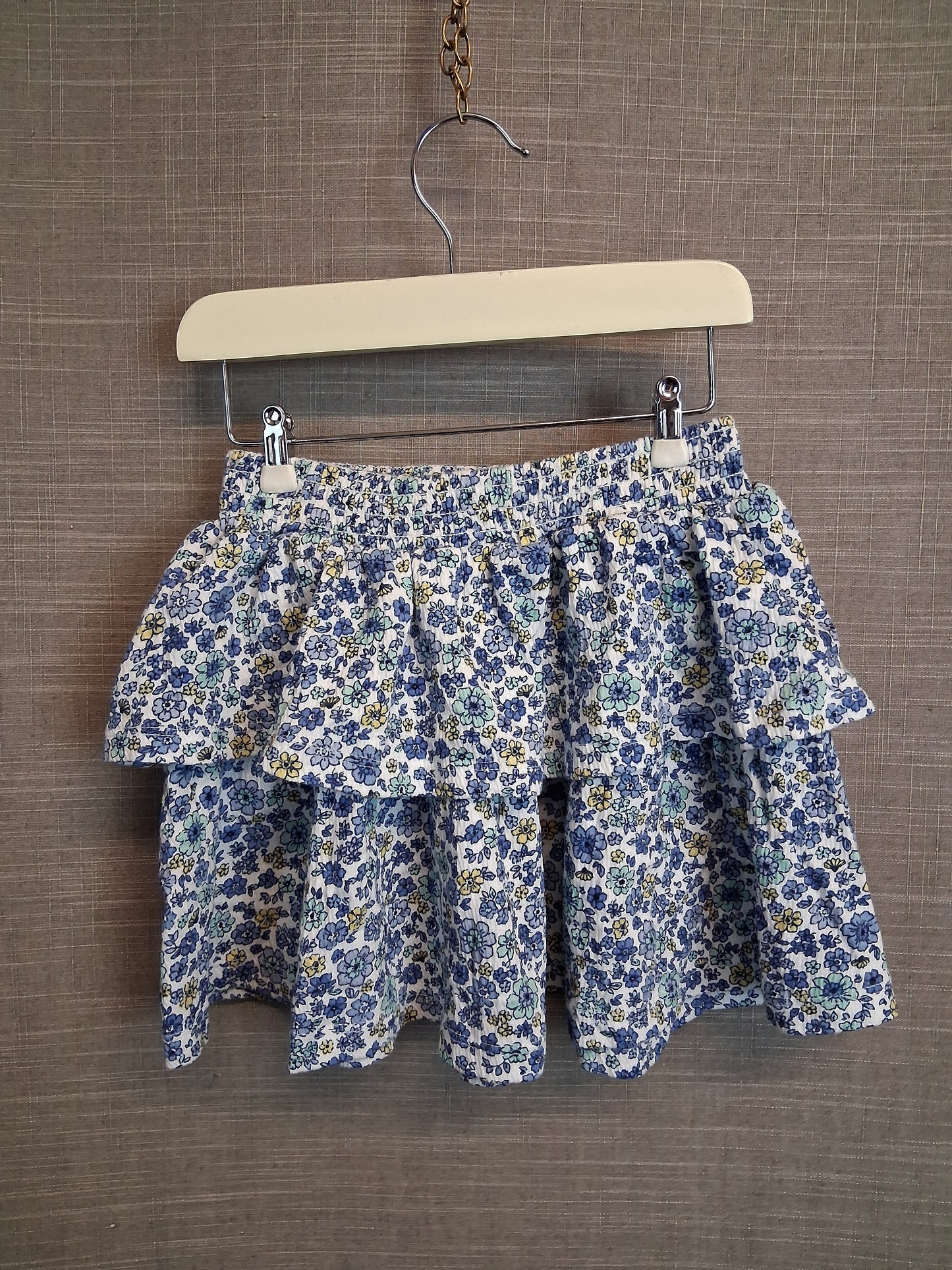 Peacocks Blue Floral RaRa Skirt Age 2-3 Years