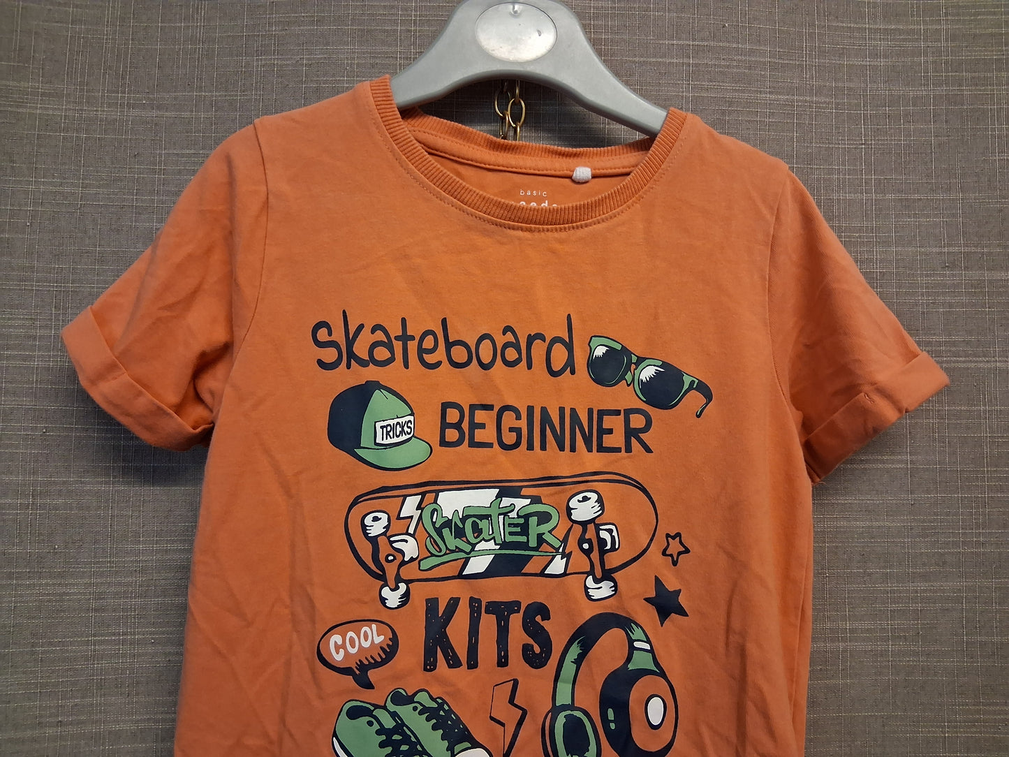 Name It Boys Orange Short Sleeve T-Shirt Age 5 Years