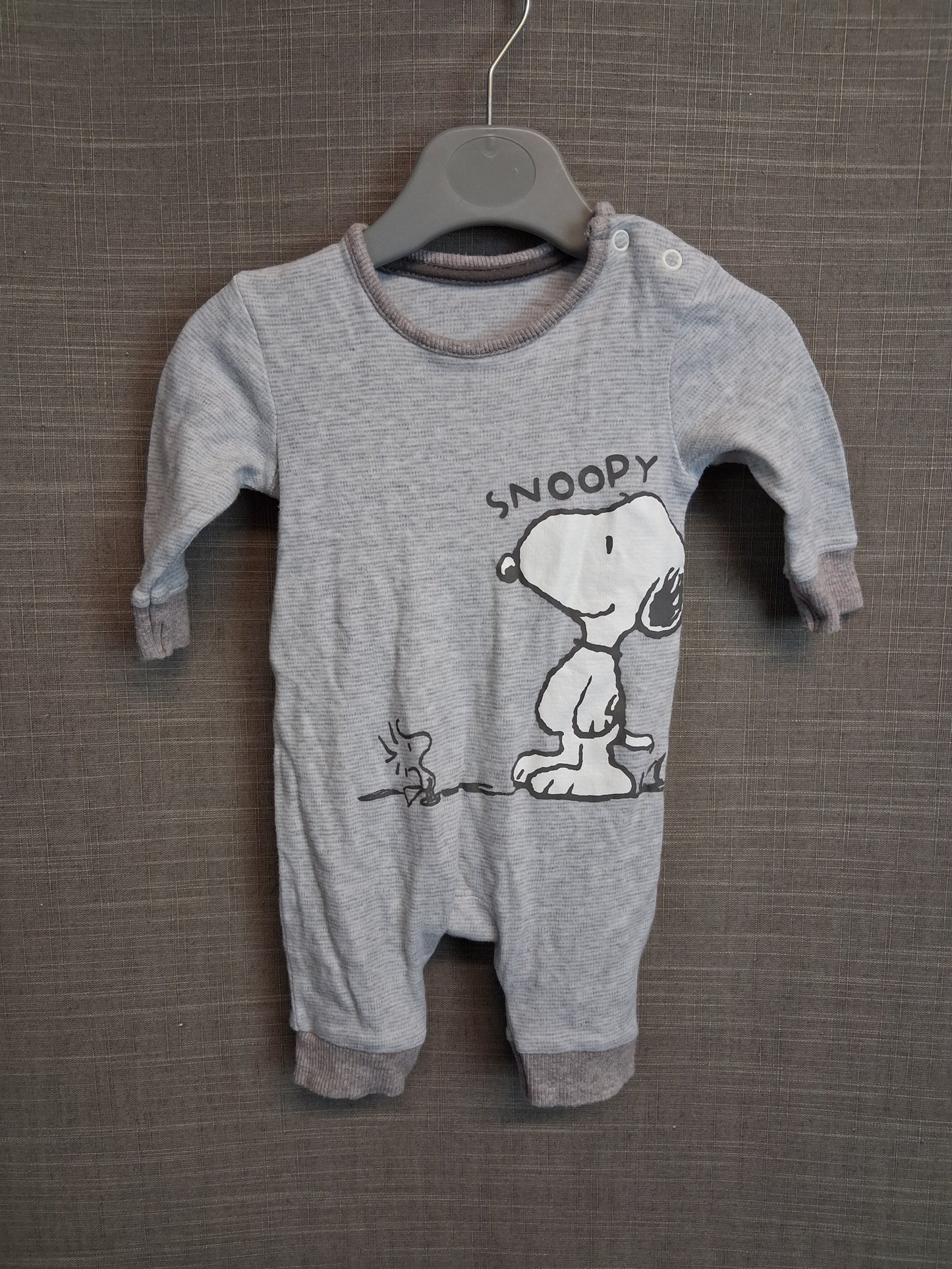 George Snoopy Sleepsuit Romper Age First Size Grey
